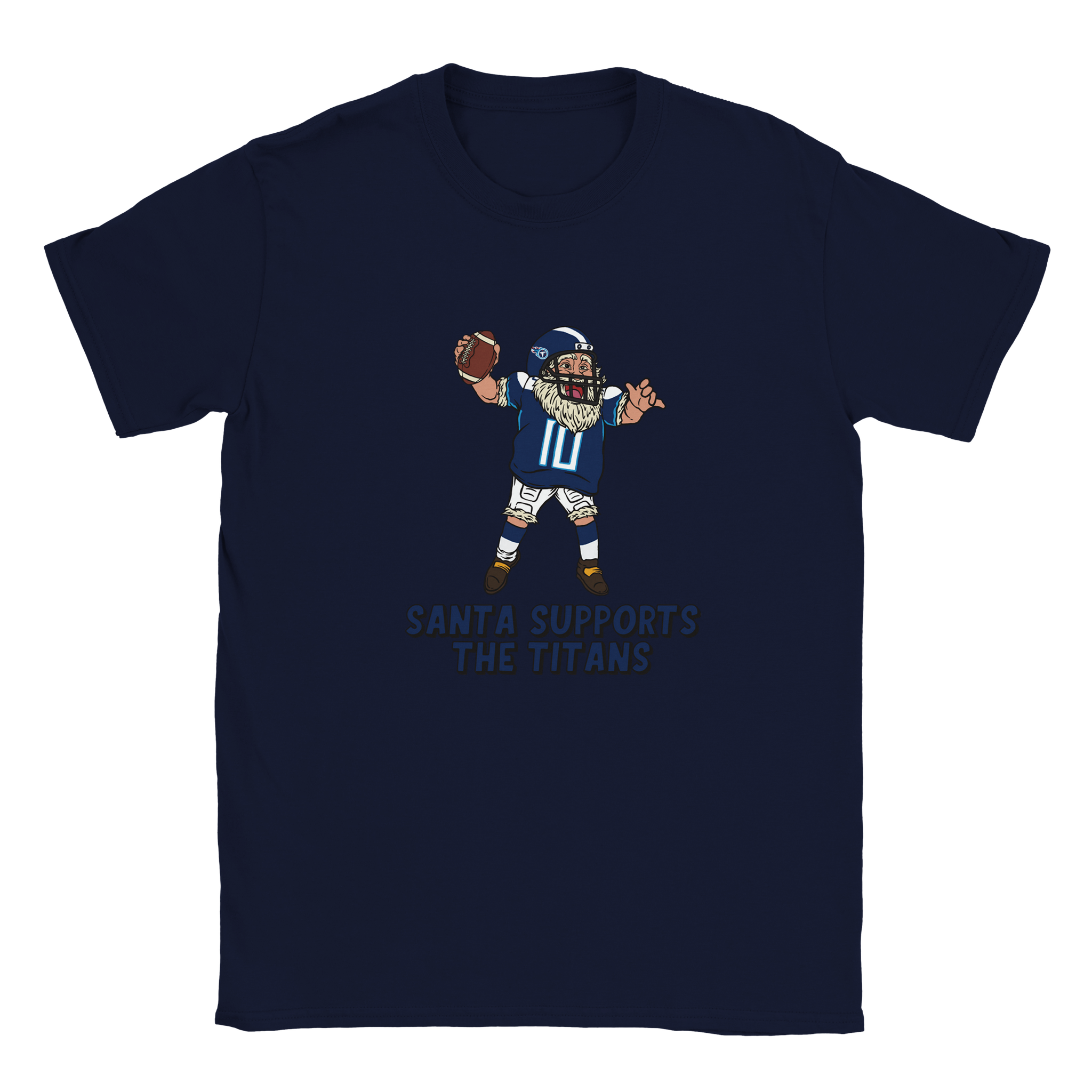 Tennessee Titans Kids Crewneck Santa T-shirt