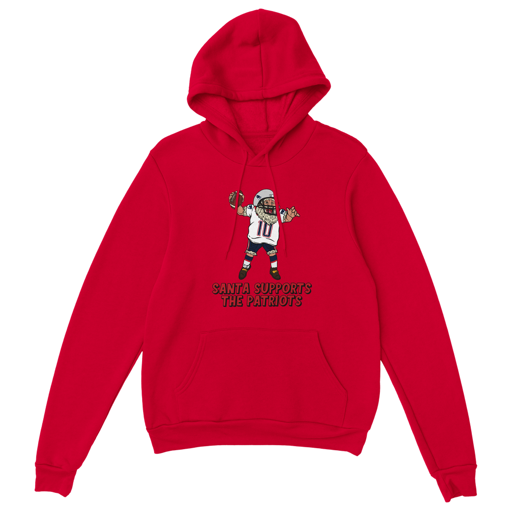 New England Patriots Unisex Pullover Santa Hoodie