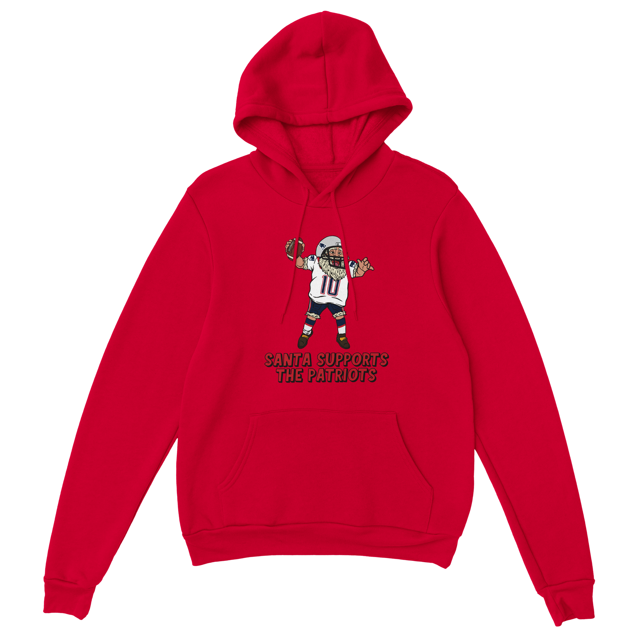 New England Patriots Unisex Pullover Santa Hoodie
