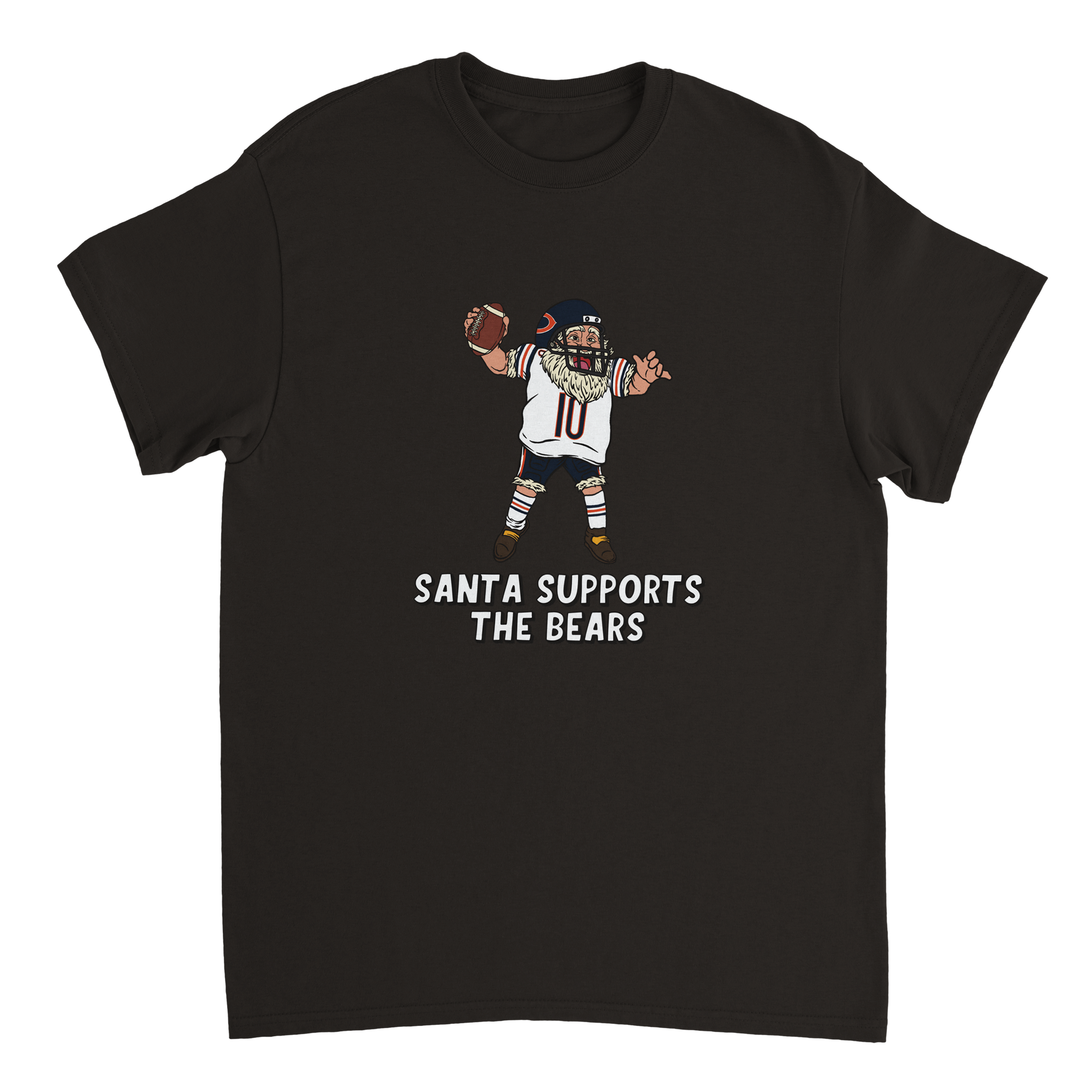 Chicago Bears Unisex Crewneck Santa T-shirt