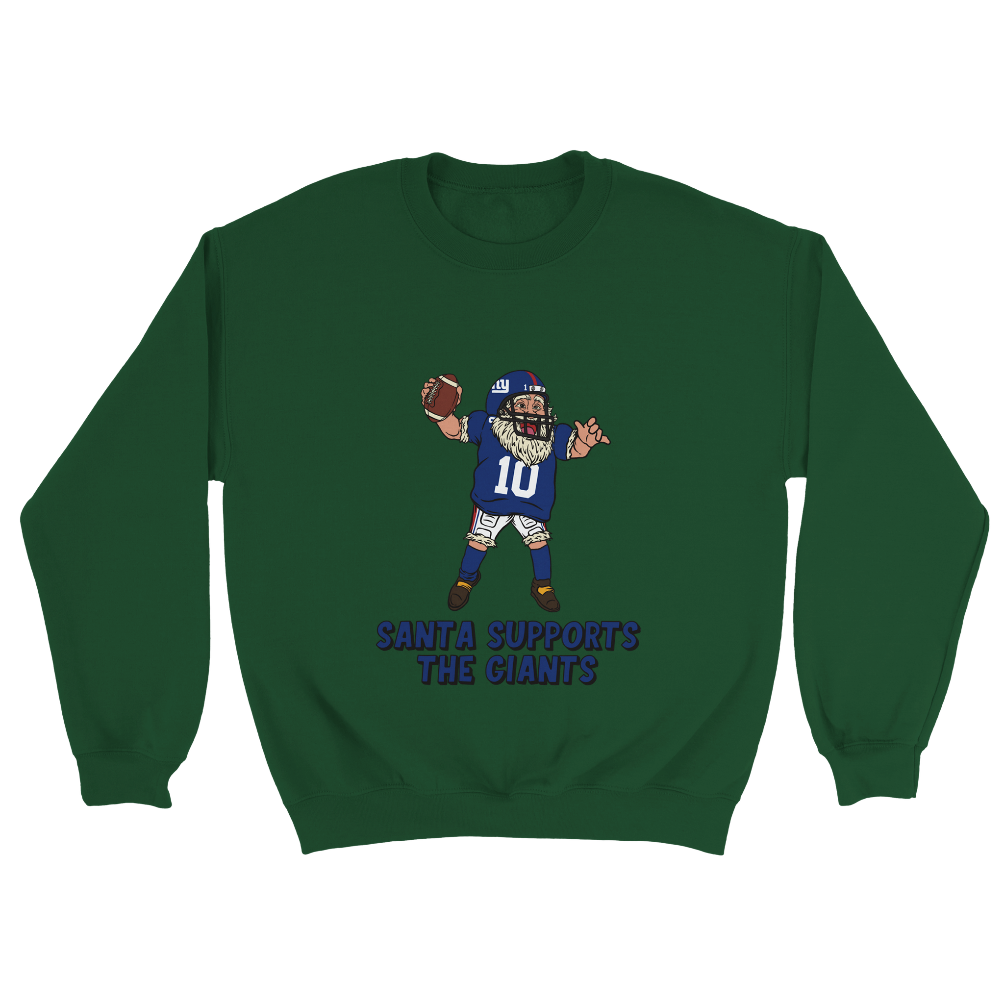 New York Giants Unisex Crewneck Santa Sweatshirt