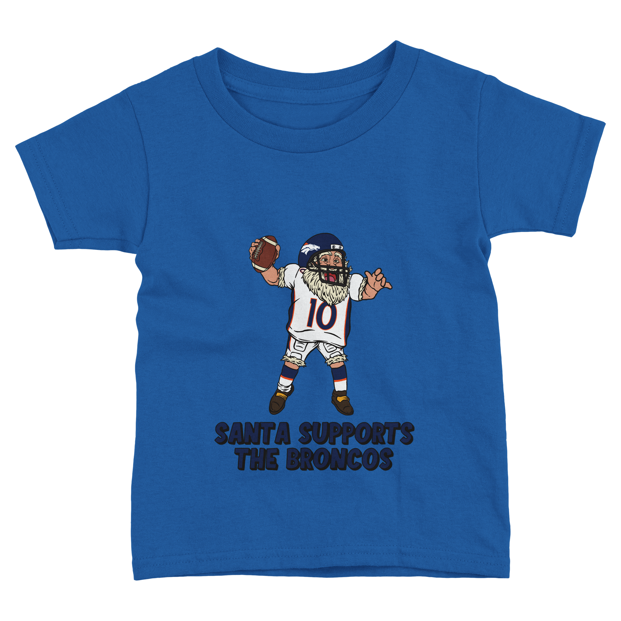 Denver Broncos Toddler Fine Jersey Santa T-Shirt