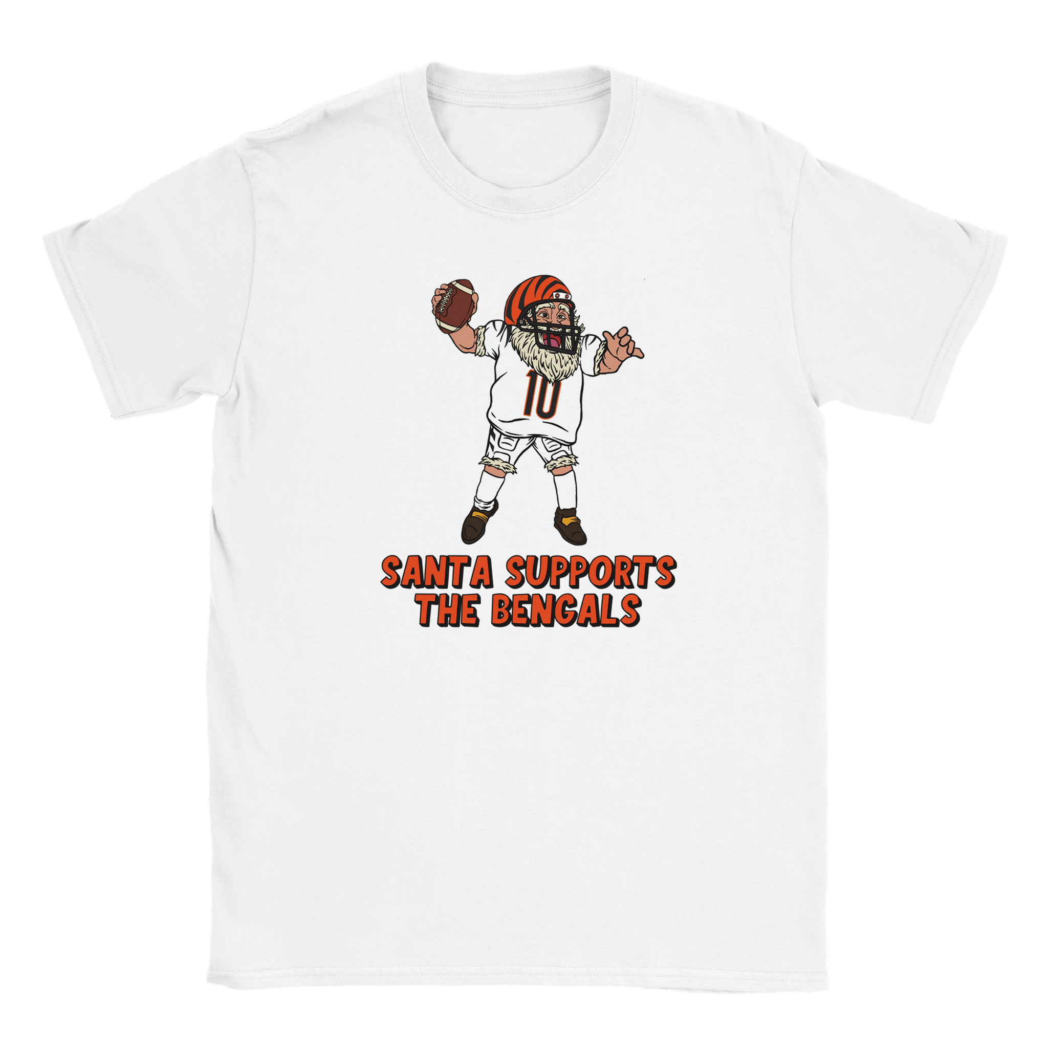 Cincinnati Bengals Kids Crewneck Santa T-shirt