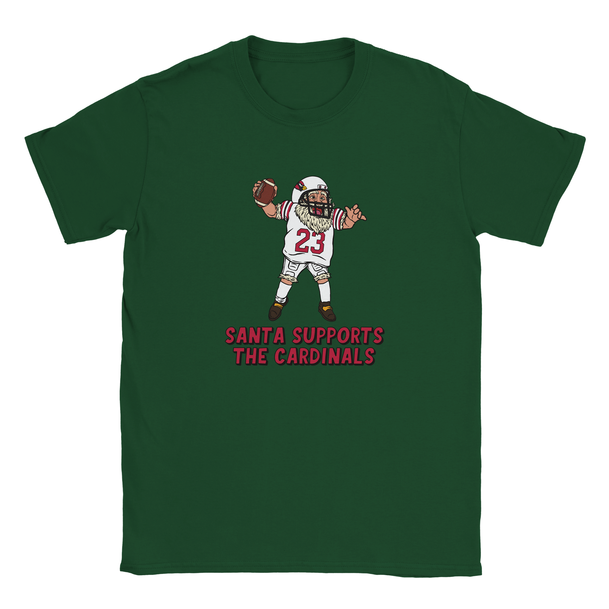 Arizona Cardinals Kids Crewneck Santa T-shirt