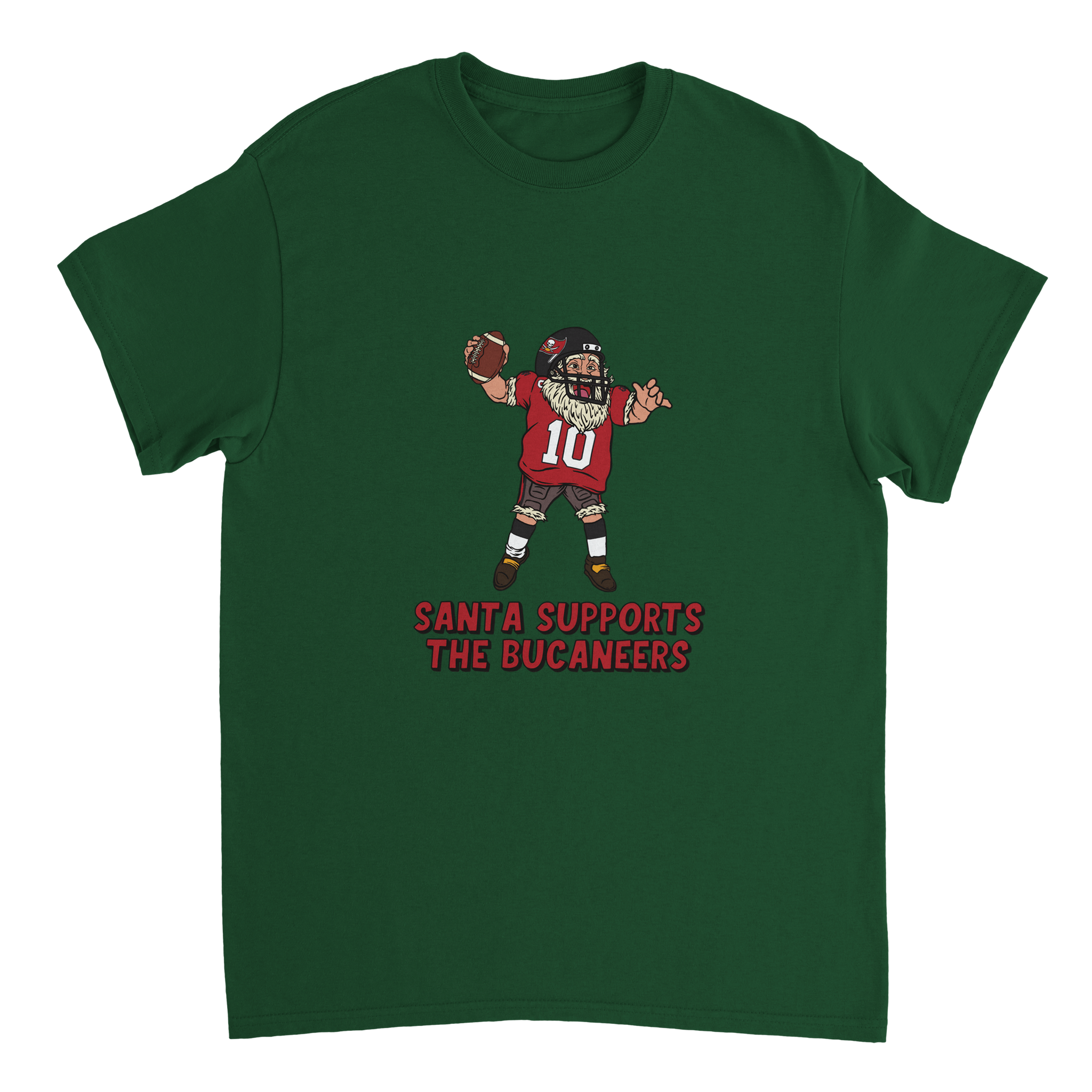 Tampa Bay Buccaneers Unisex Crewneck Santa T-shirt