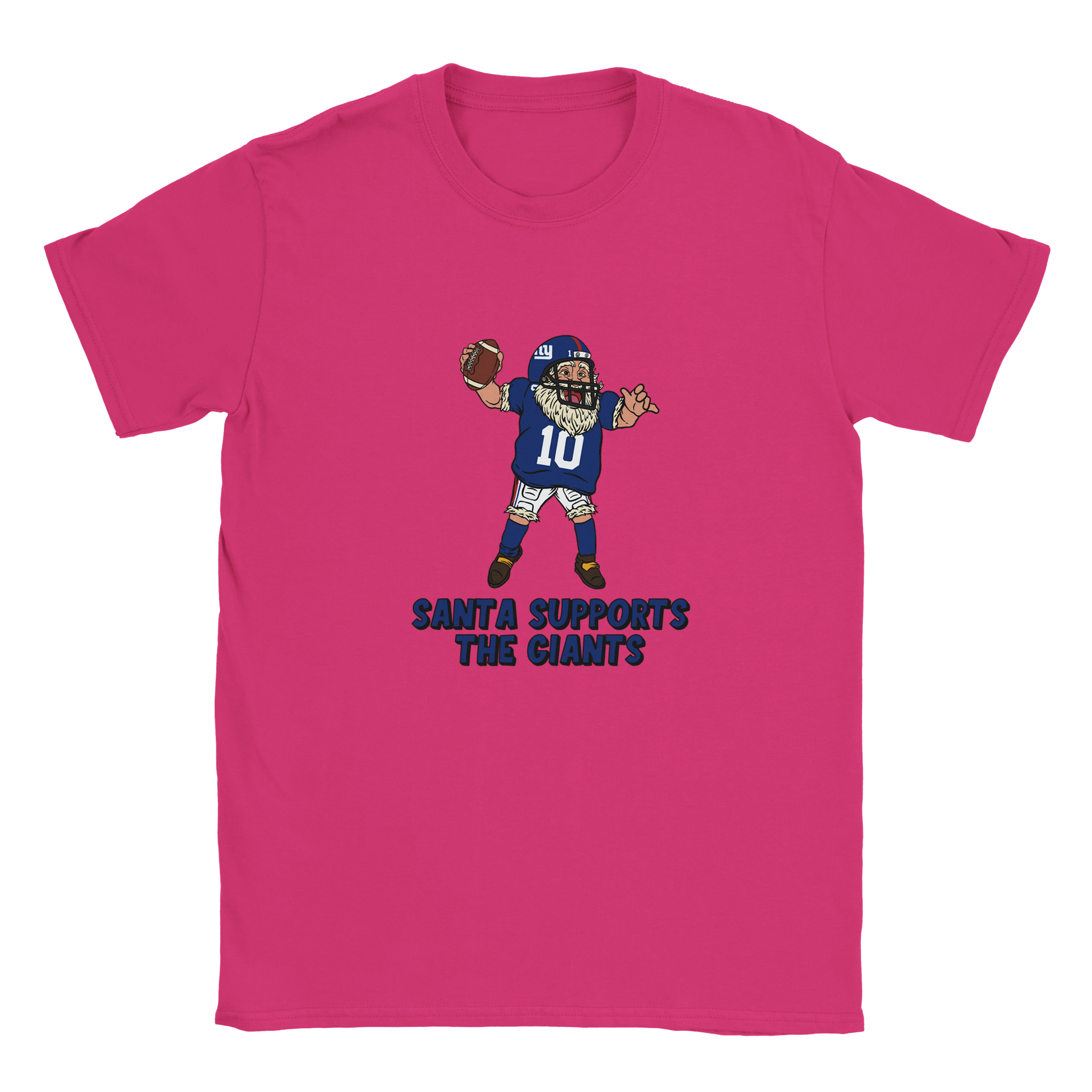 New York Giants Kids Crewneck Santa T-shirt