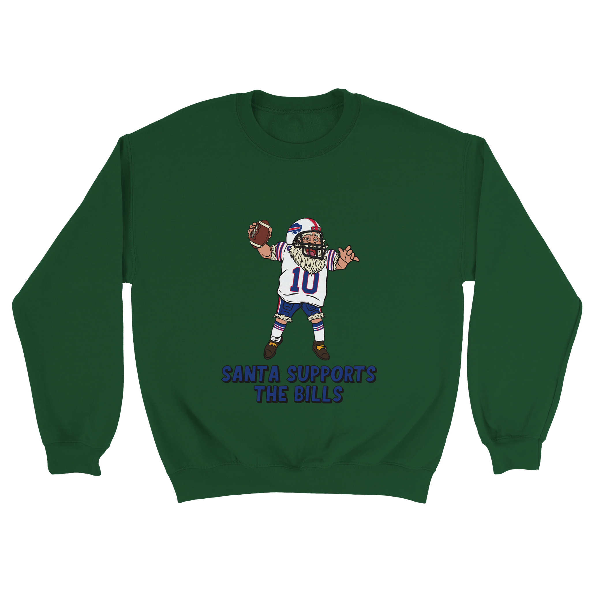 Buffalo Bills Unisex Crewneck Santa Sweatshirt