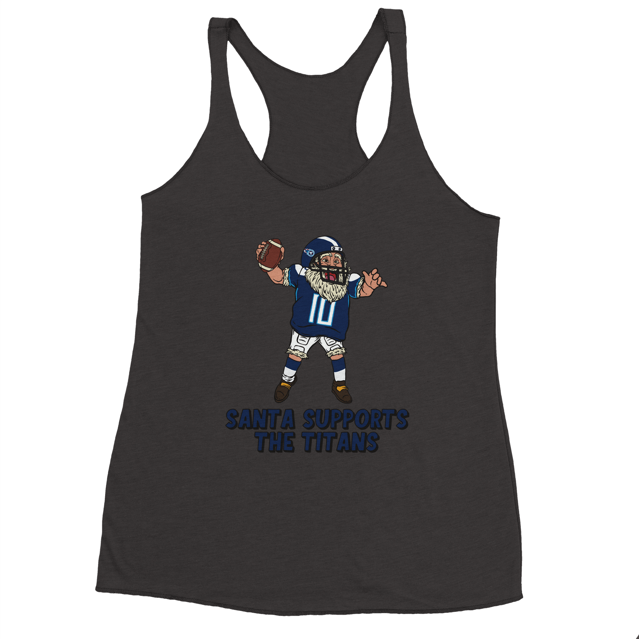 Tennessee Titans Women's Racerback Santa Tank Top