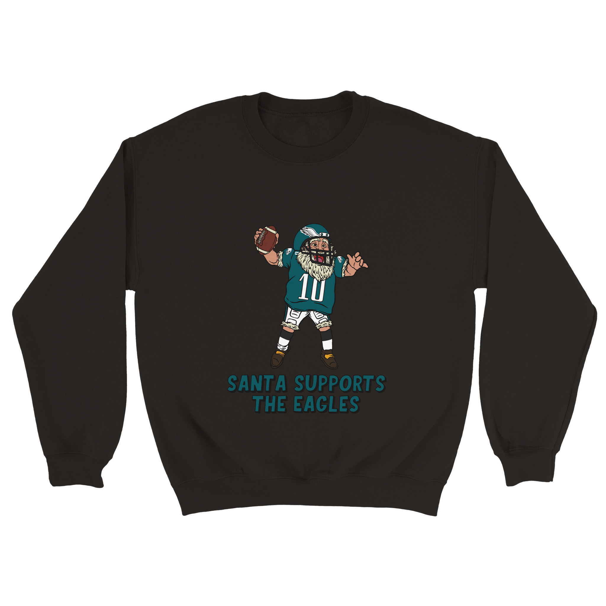 Philadelphia Eagles Unisex Crewneck Santa Sweatshirt