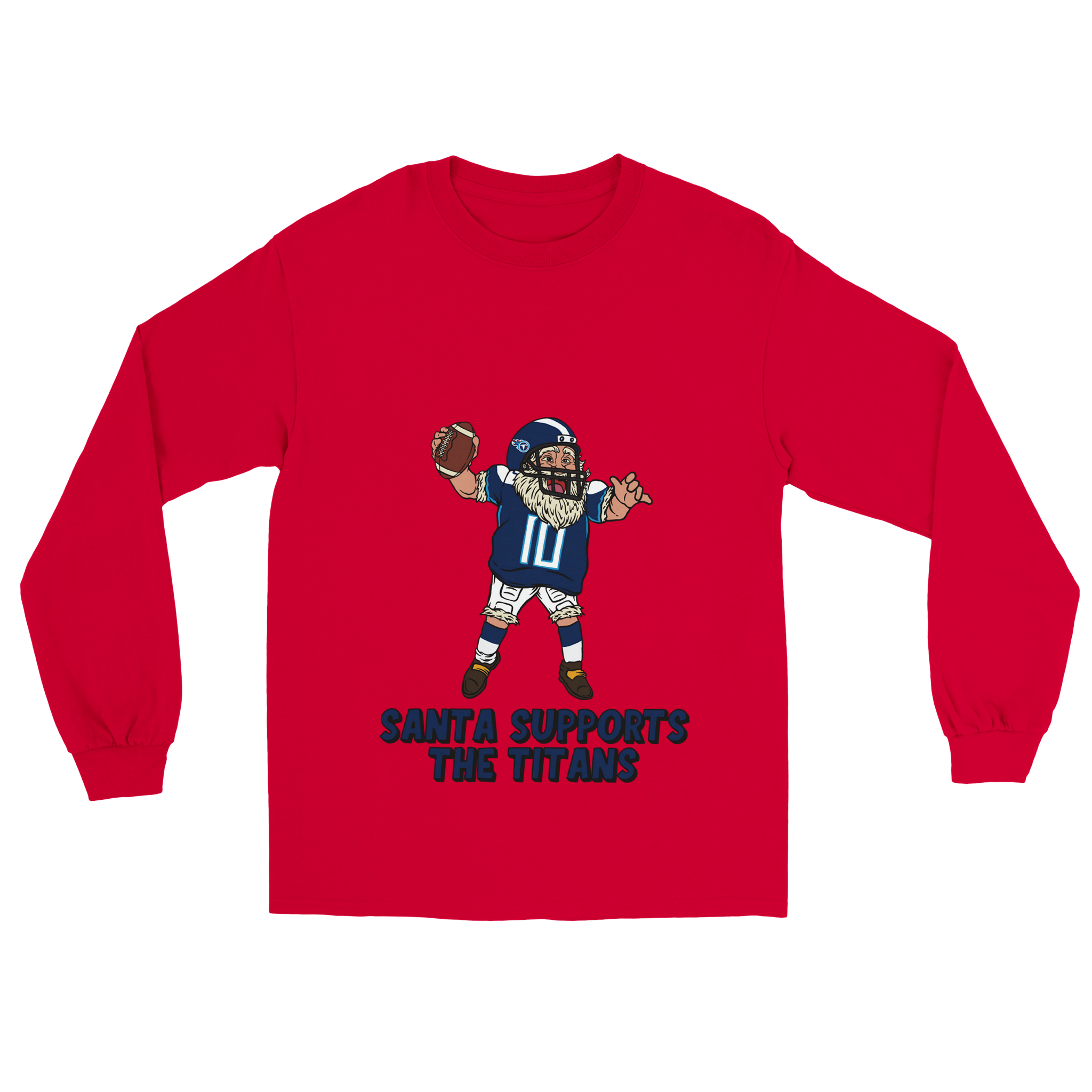 Tennessee Titans Unisex Longsleeve Santa T-shirt