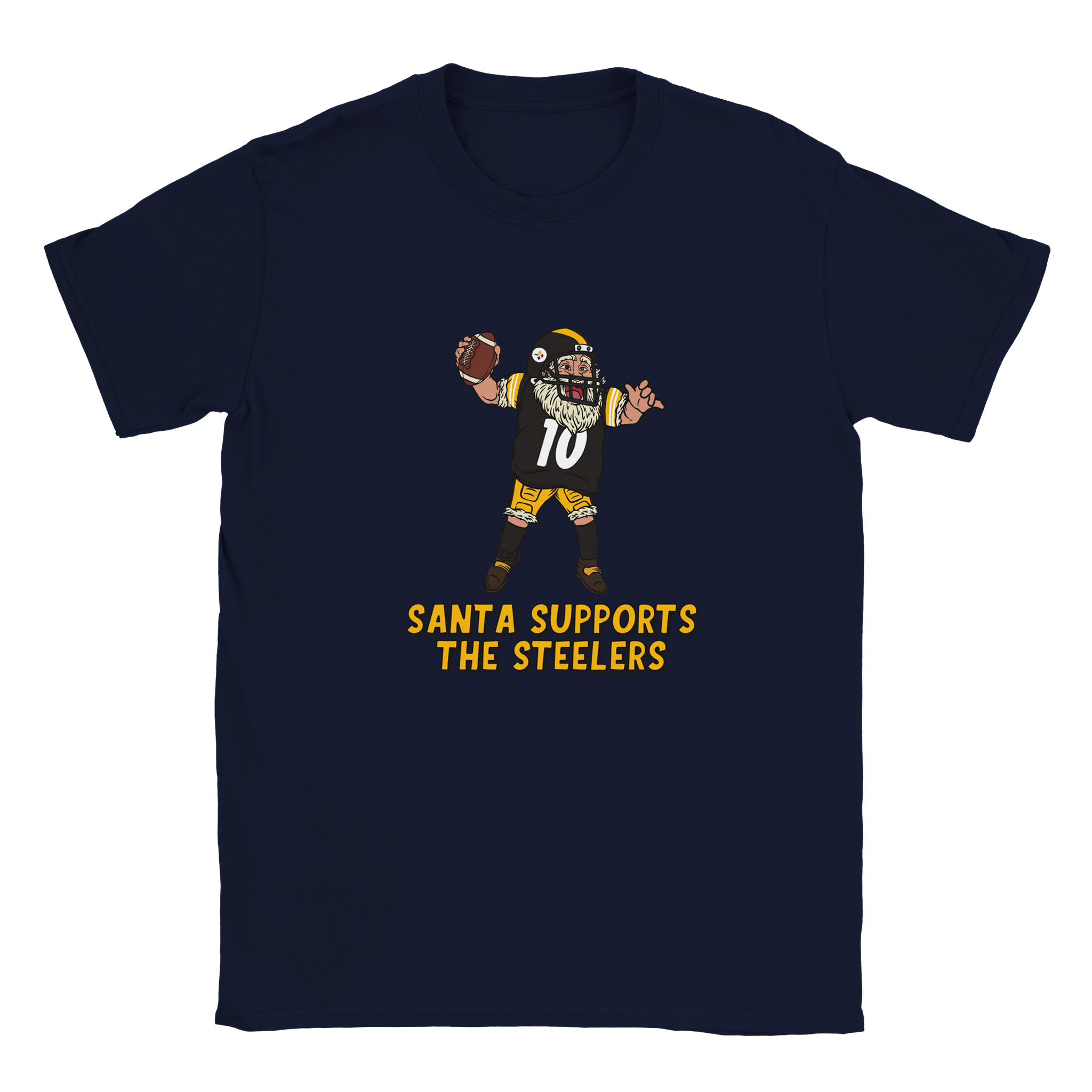 Pittsburgh Steelers Kids Crewneck Santa T-shirt