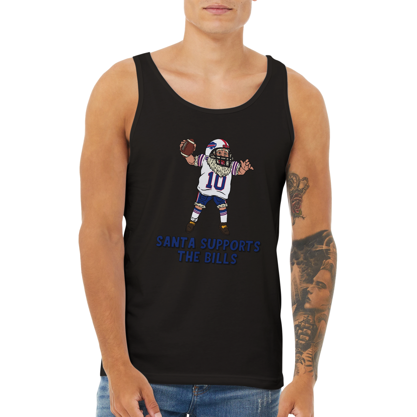 Buffalo Bills Unisex Santa Tank Top