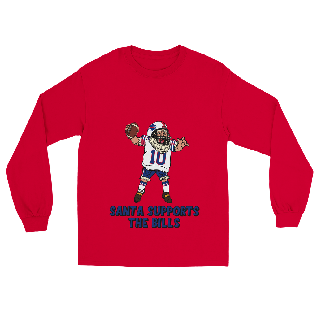Buffalo Bills Unisex Longsleeve Santa T-shirt