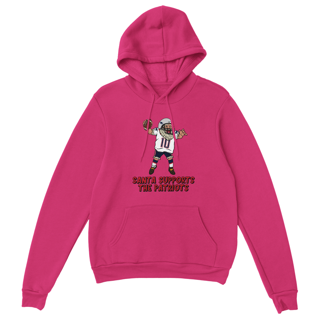 New England Patriots Unisex Pullover Santa Hoodie