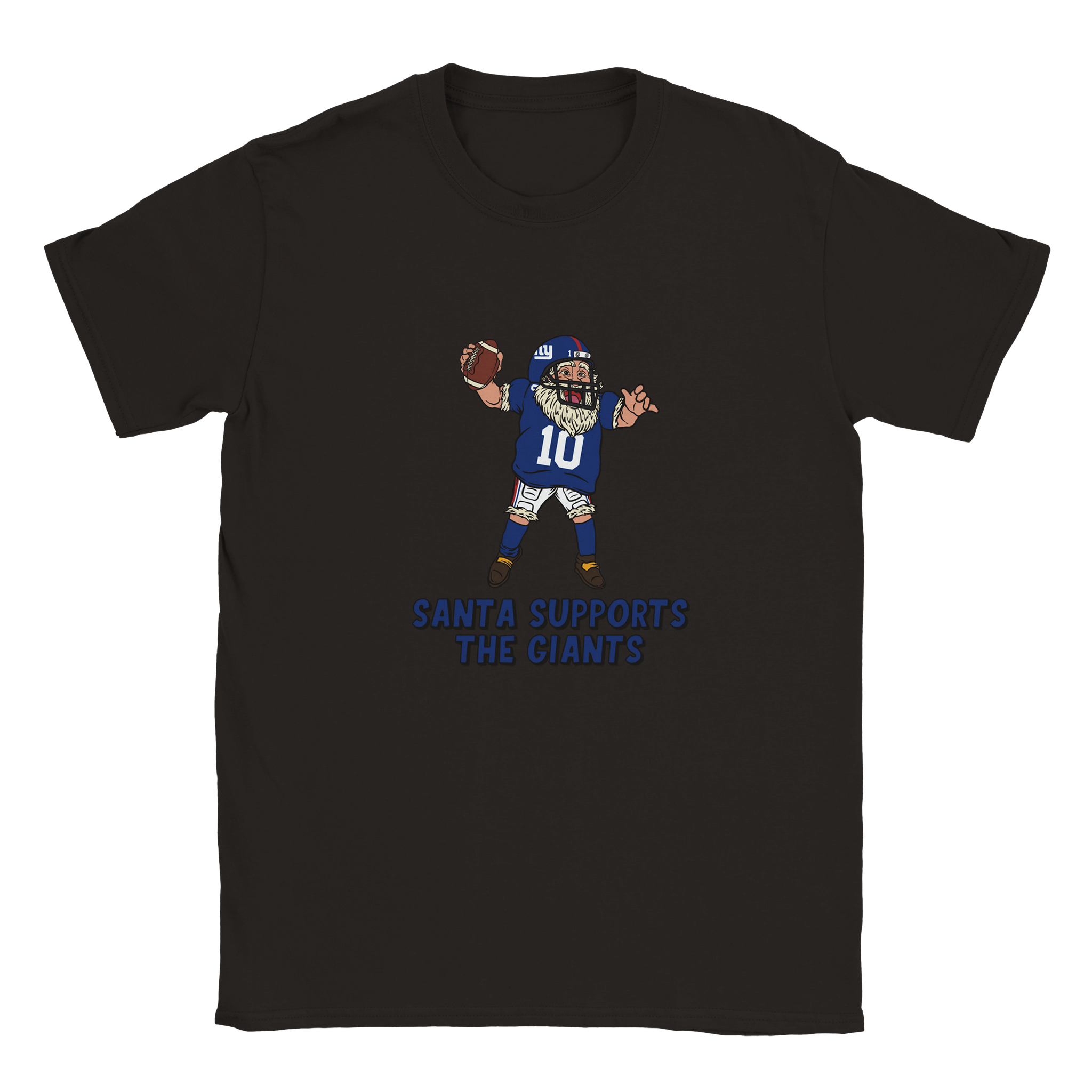 New York Giants Kids Crewneck Santa T-shirt