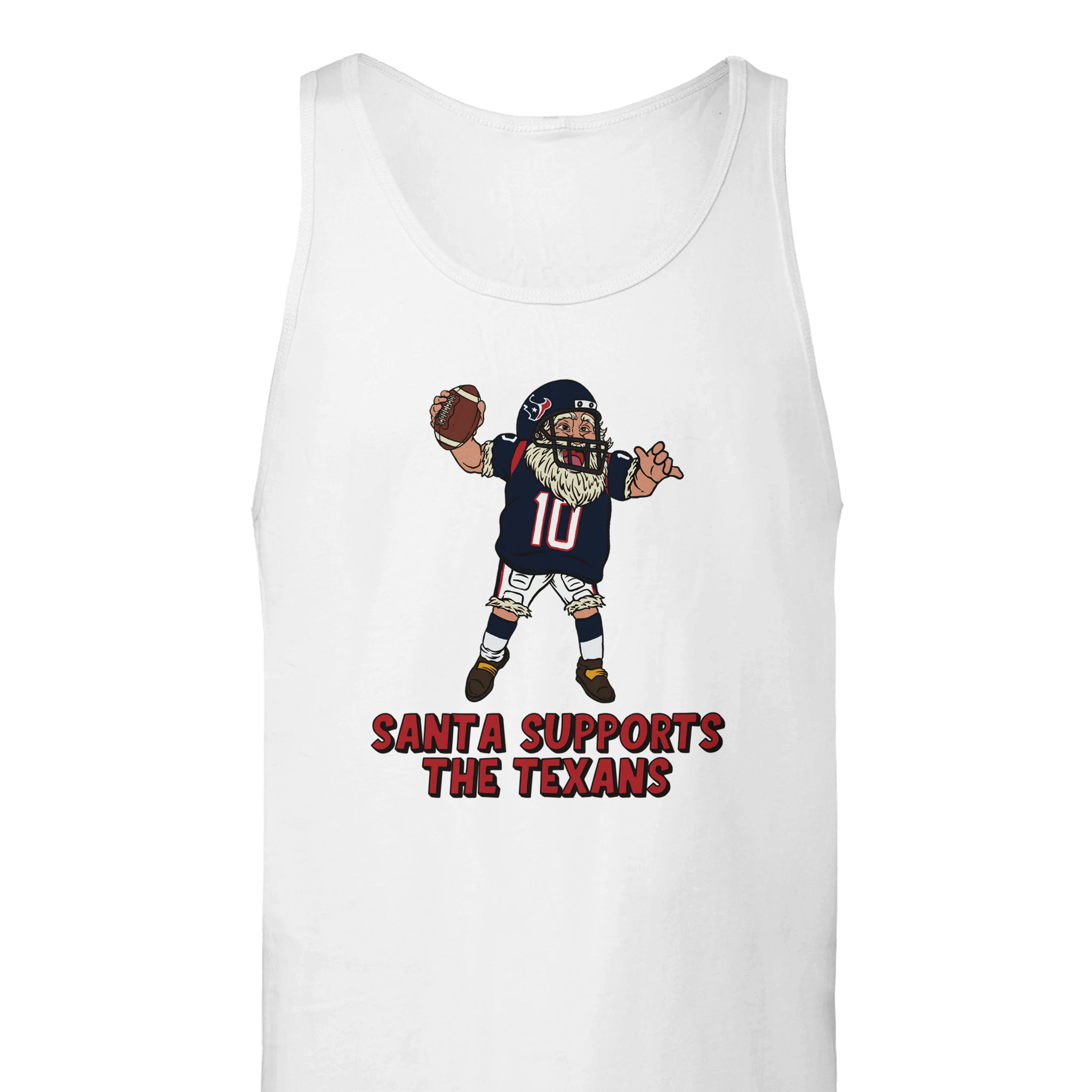 Houston Texans Unisex Santa Tank Top