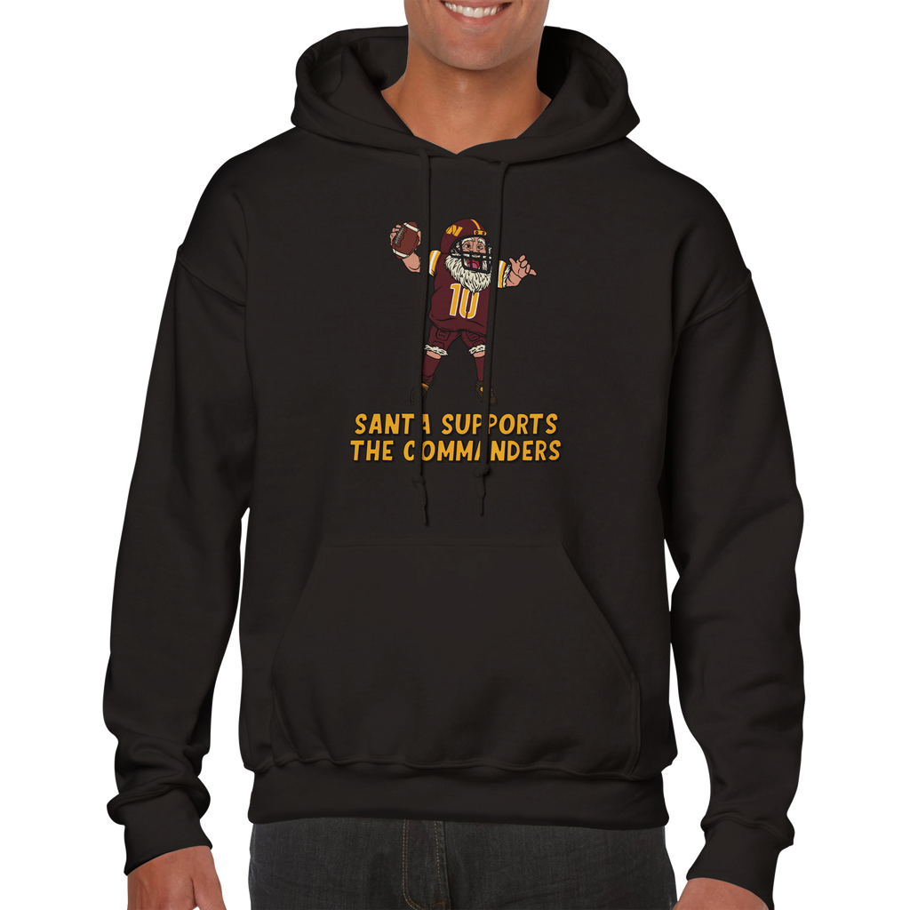 Washington Commanders Unisex Pullover Santa Hoodie
