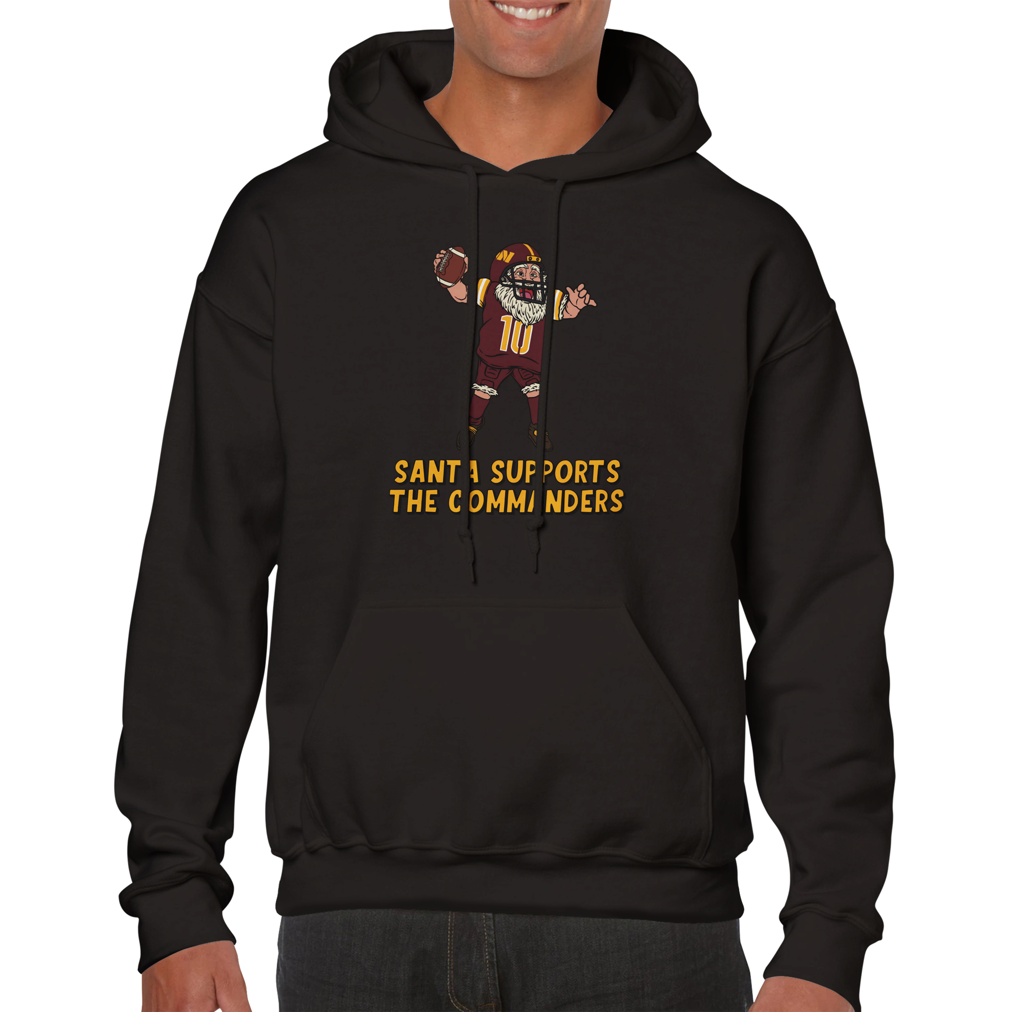 Washington Commanders Unisex Pullover Santa Hoodie