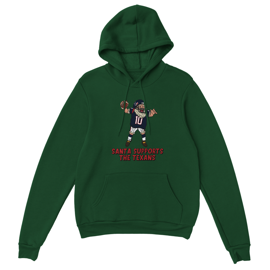 Houston Texans Unisex Pullover Santa Hoodie