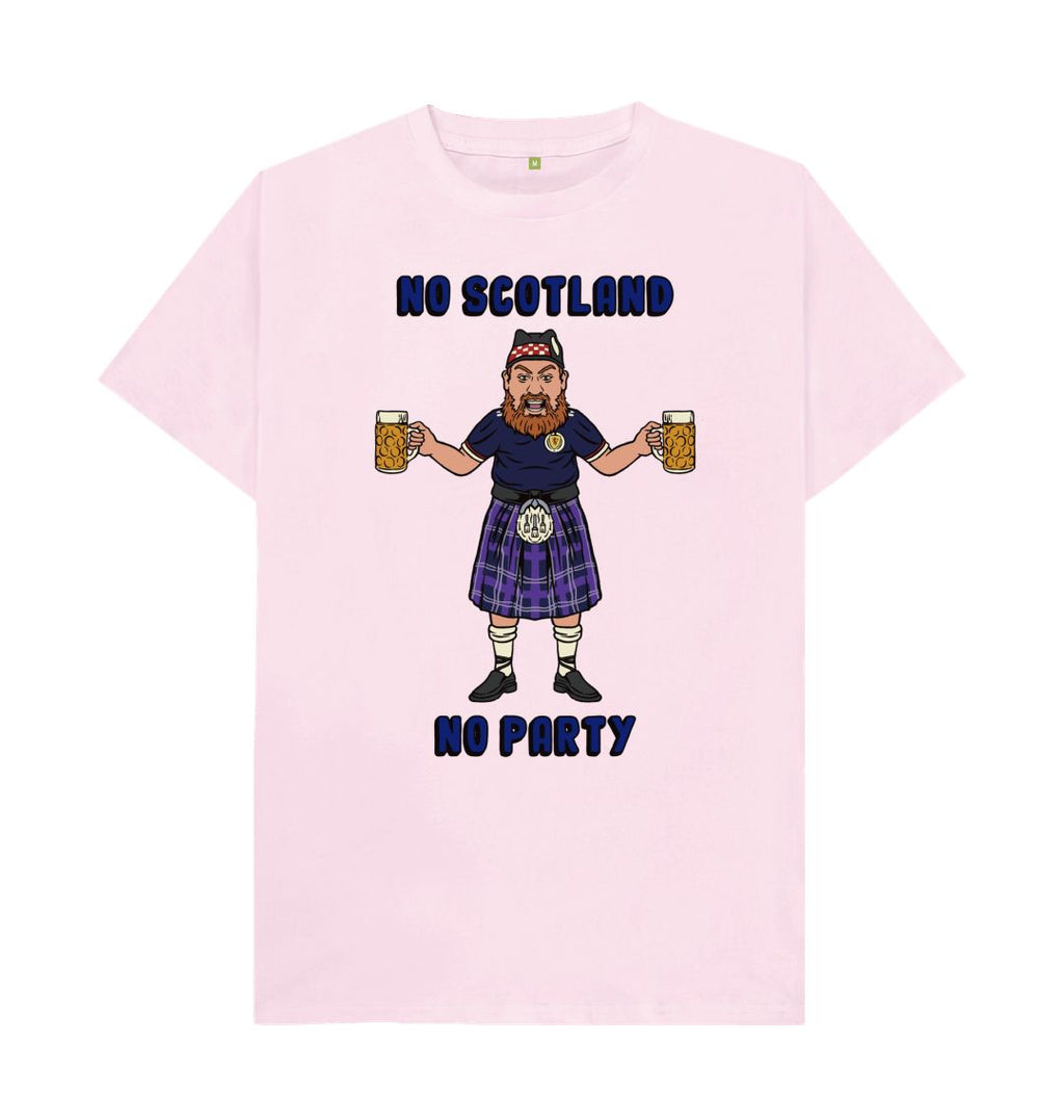 Pink No Scotland No Party Euro 2024 T-shirt