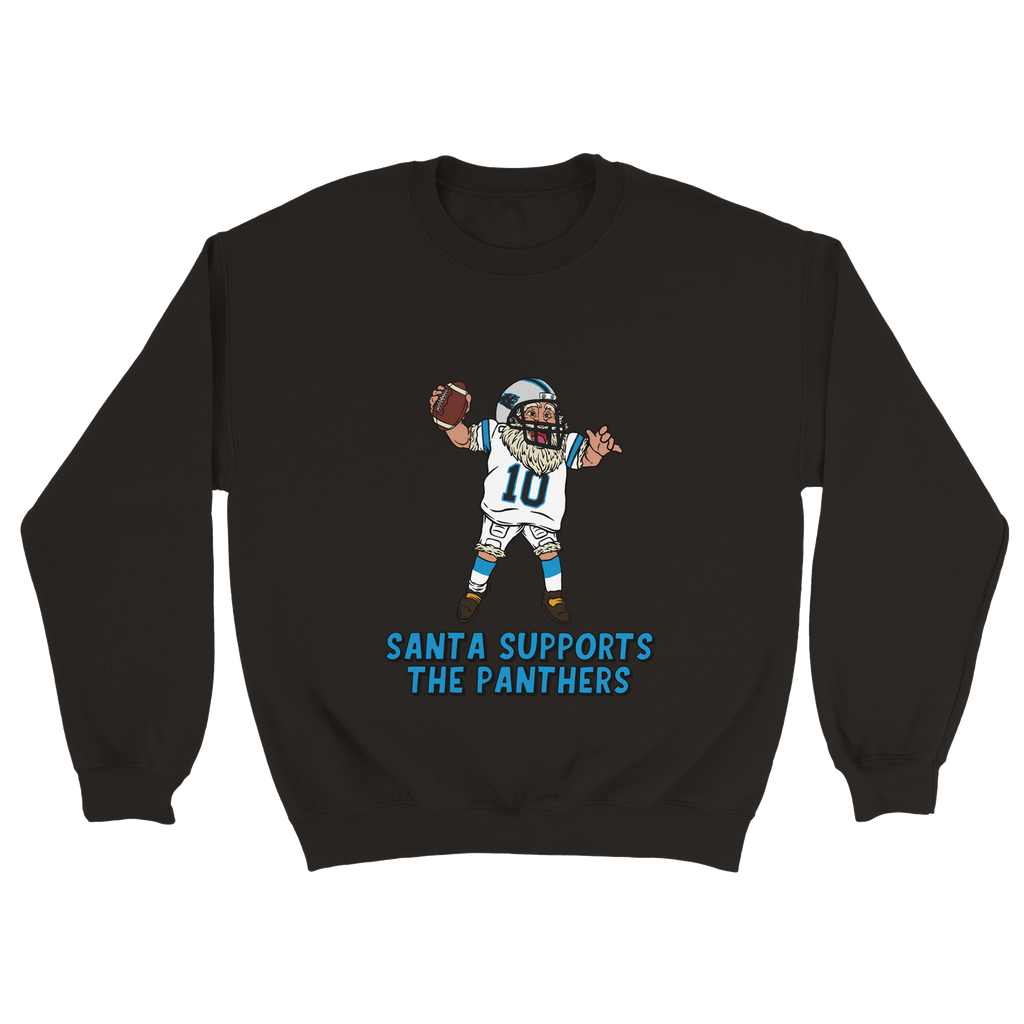 Carolina Panthers Unisex Crewneck Santa Sweatshirt
