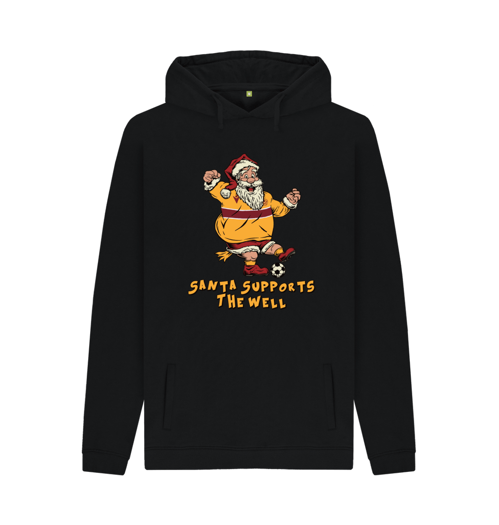 Black Printed Hoody Front