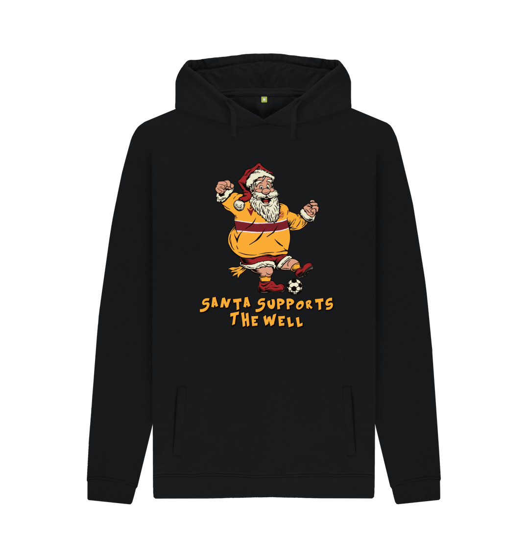 Black Printed Hoody Front