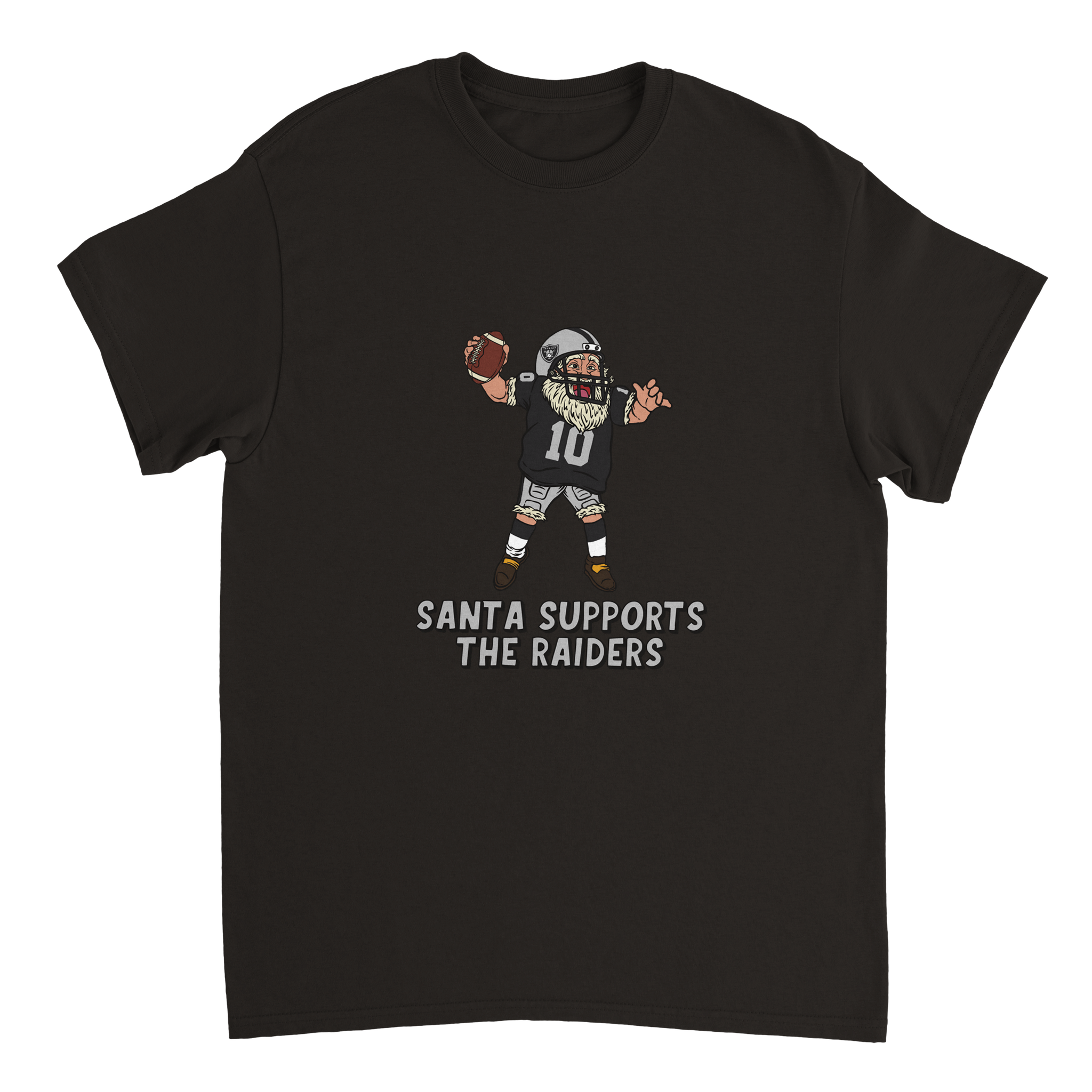 Las Vegas Raiders Unisex Crewneck Santa T-shirt