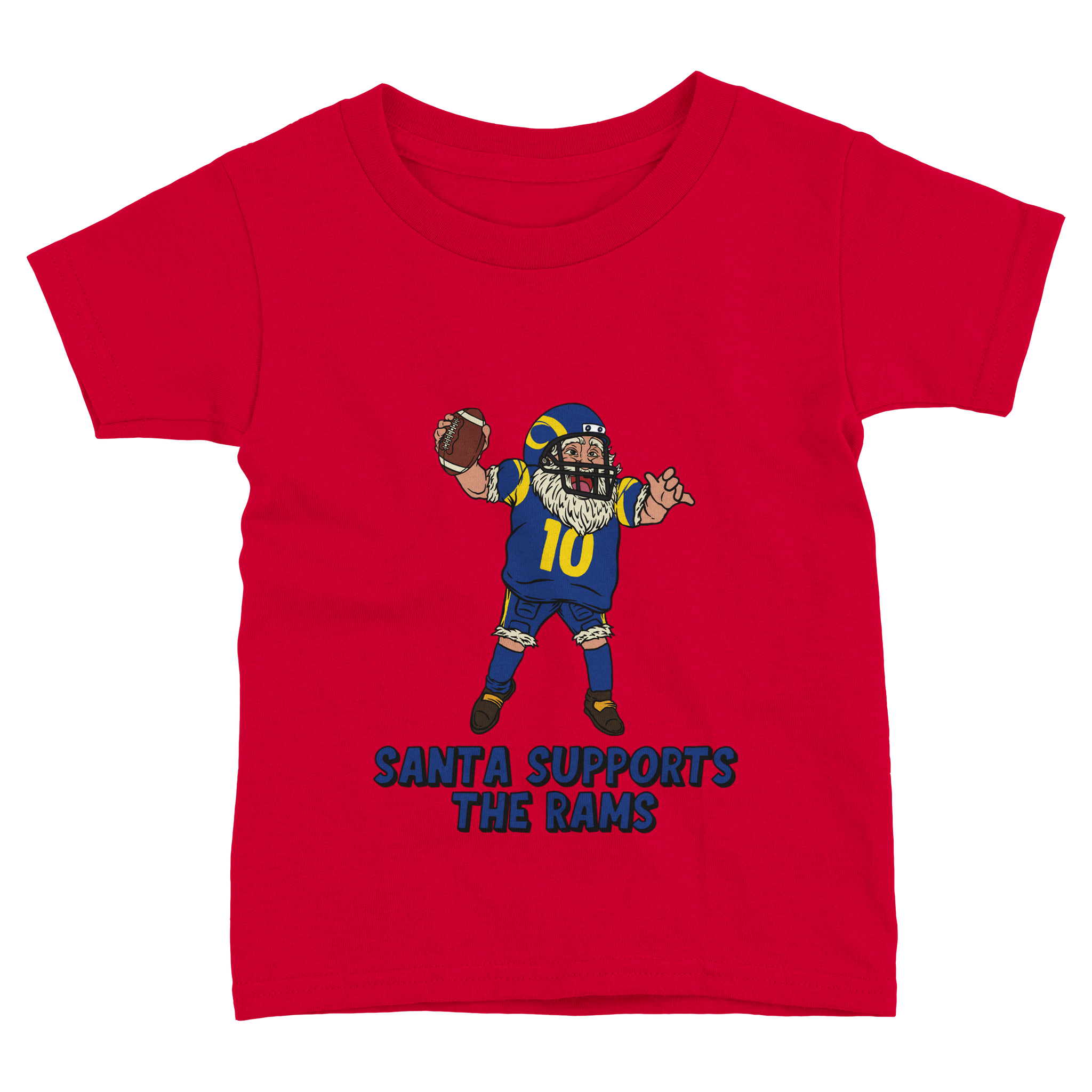 Los Angeles Rams Toddler Fine Jersey Santa T-Shirt