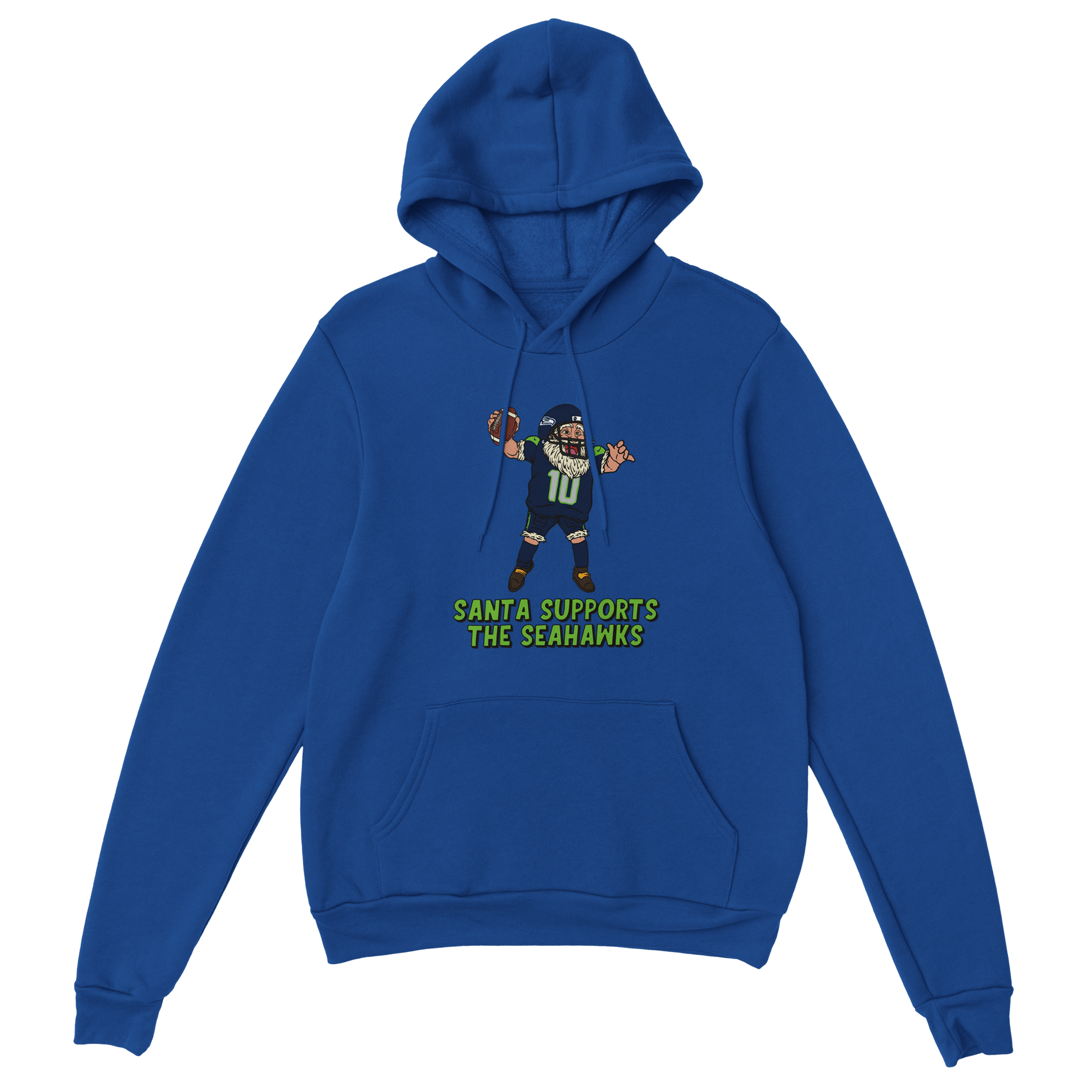 Seattle Seahawks Unisex Pullover Santa Hoodie