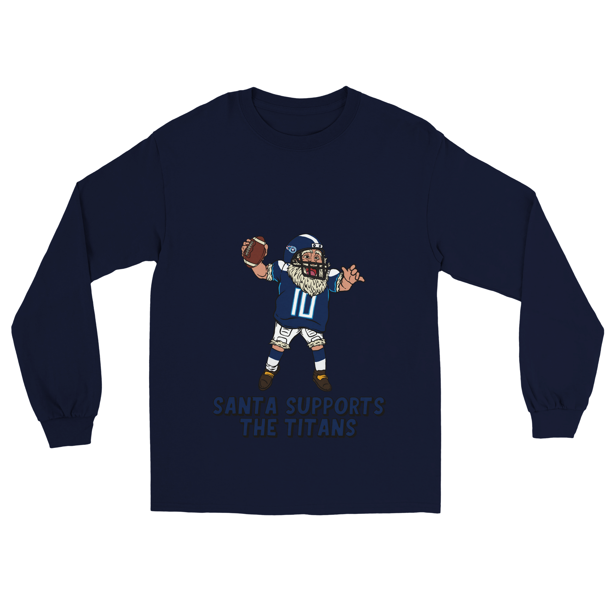 Tennessee Titans Unisex Longsleeve Santa T-shirt