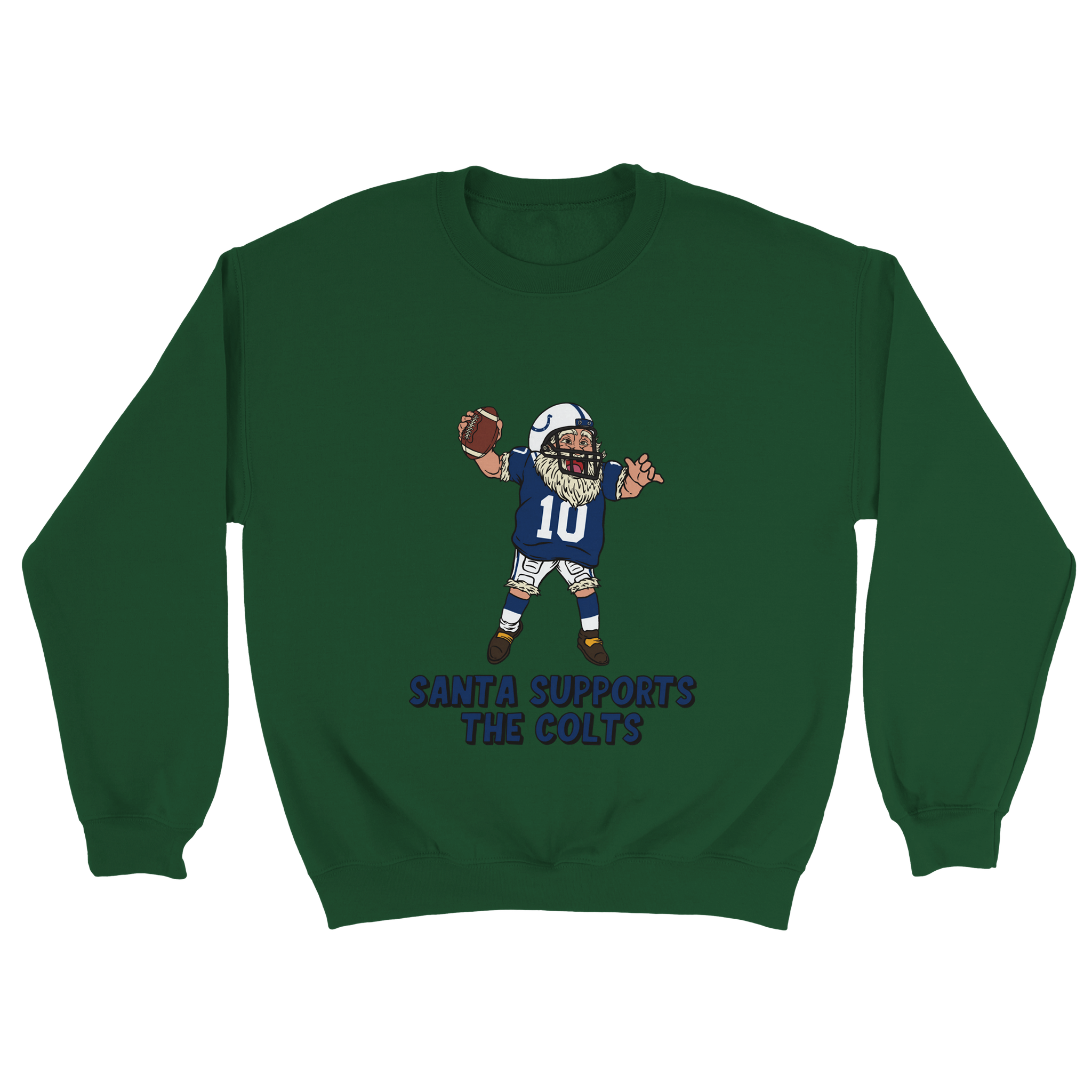Indianapolis Colts Unisex Crewneck Santa Sweatshirt