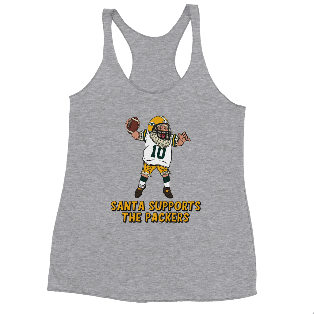 Green Bay Packers Women's Racerback Santa Tank Top
