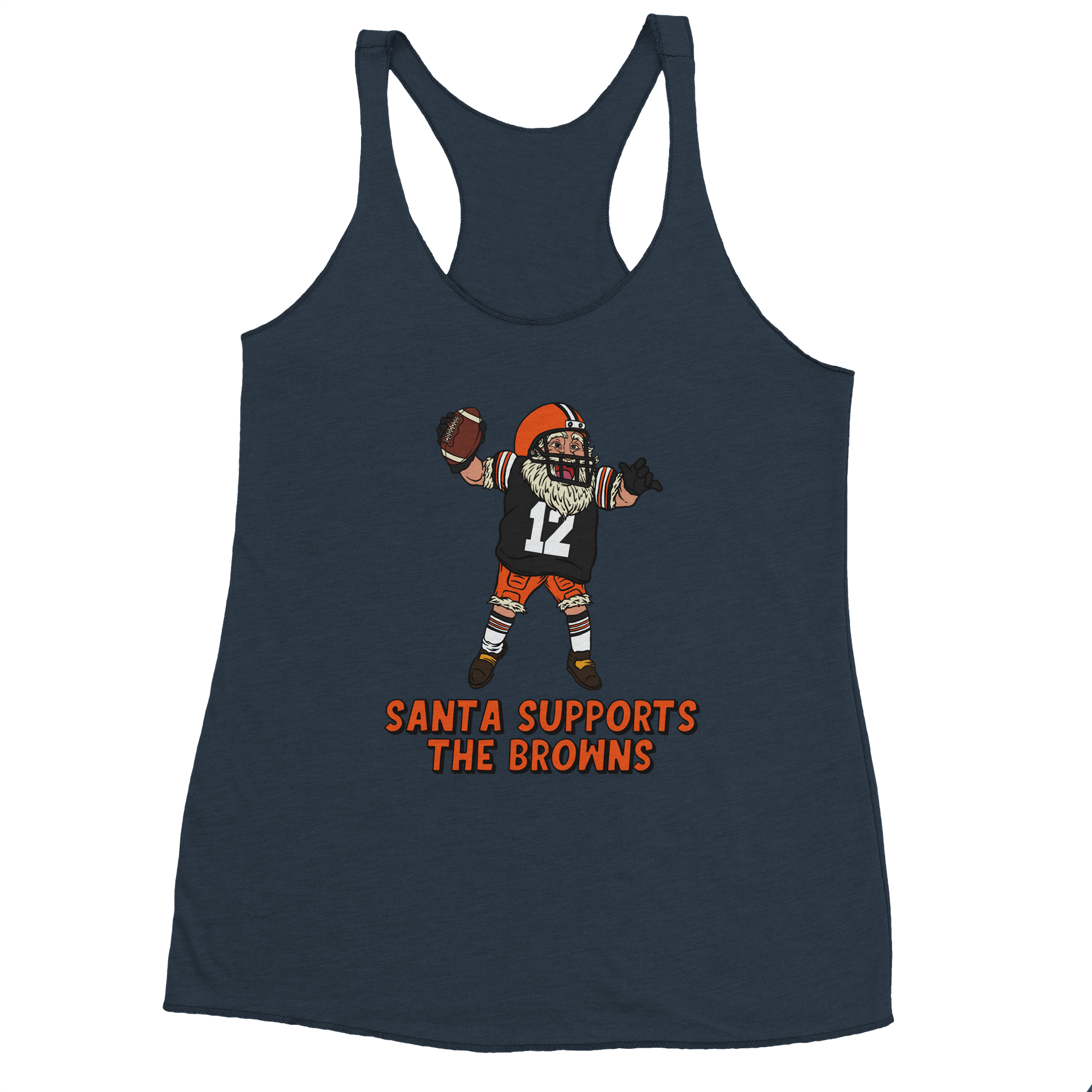 Cleveland Browns Women's Racerback Santa Tank Top