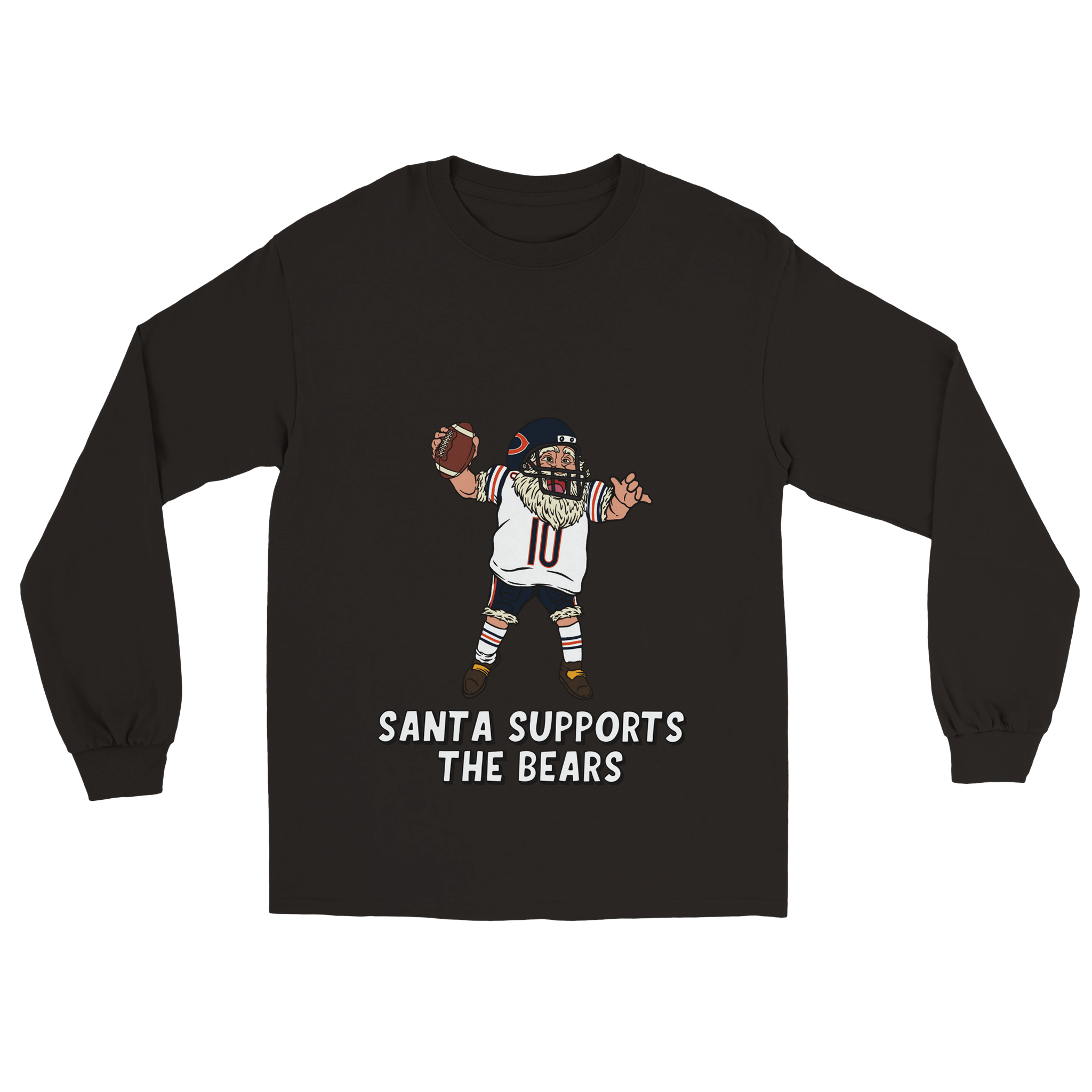 Chicago Bears Unisex Longsleeve Santa T-shirt