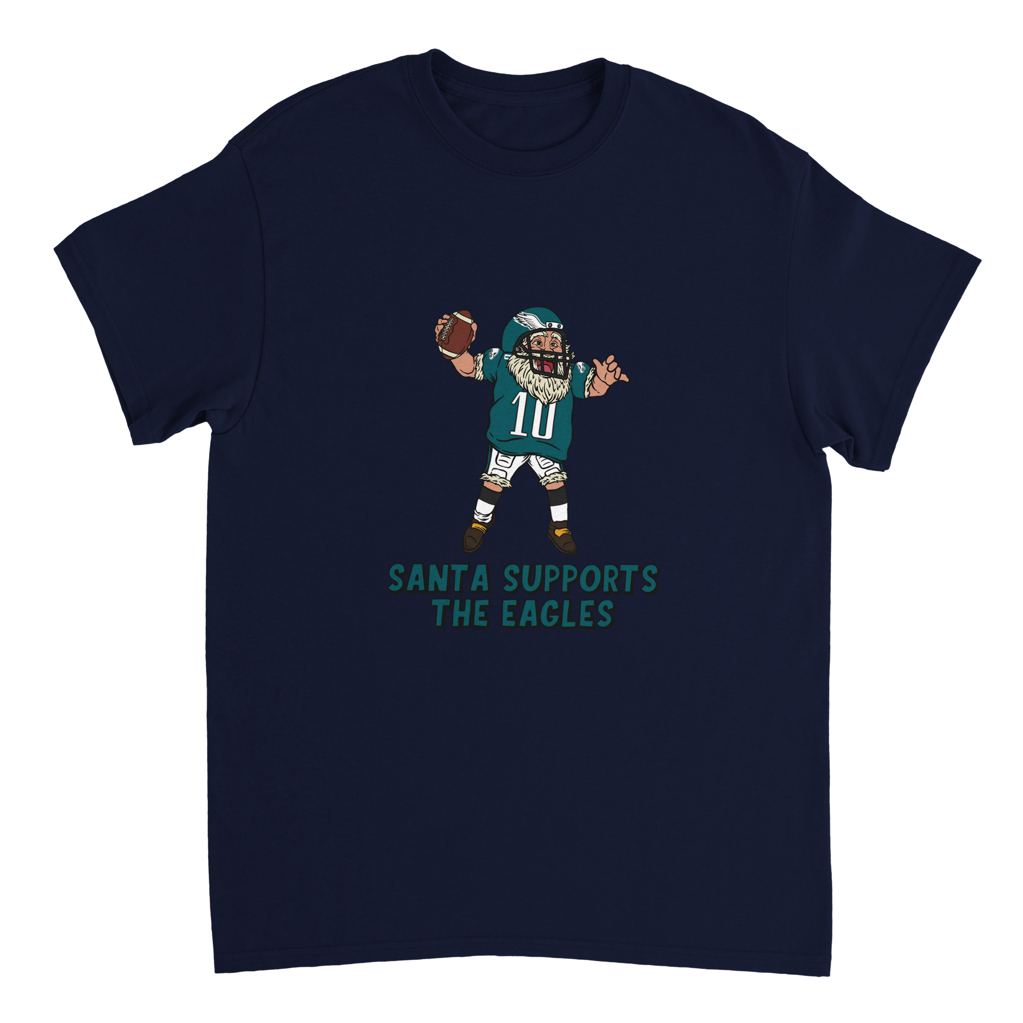Philadelphia Eagles Unisex Crewneck Santa T-shirt