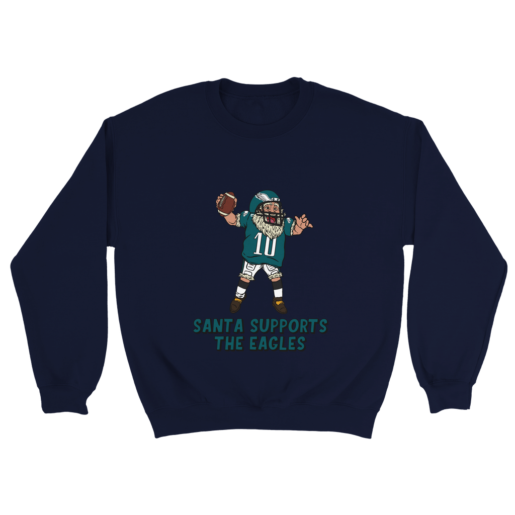 Philadelphia Eagles Unisex Crewneck Santa Sweatshirt