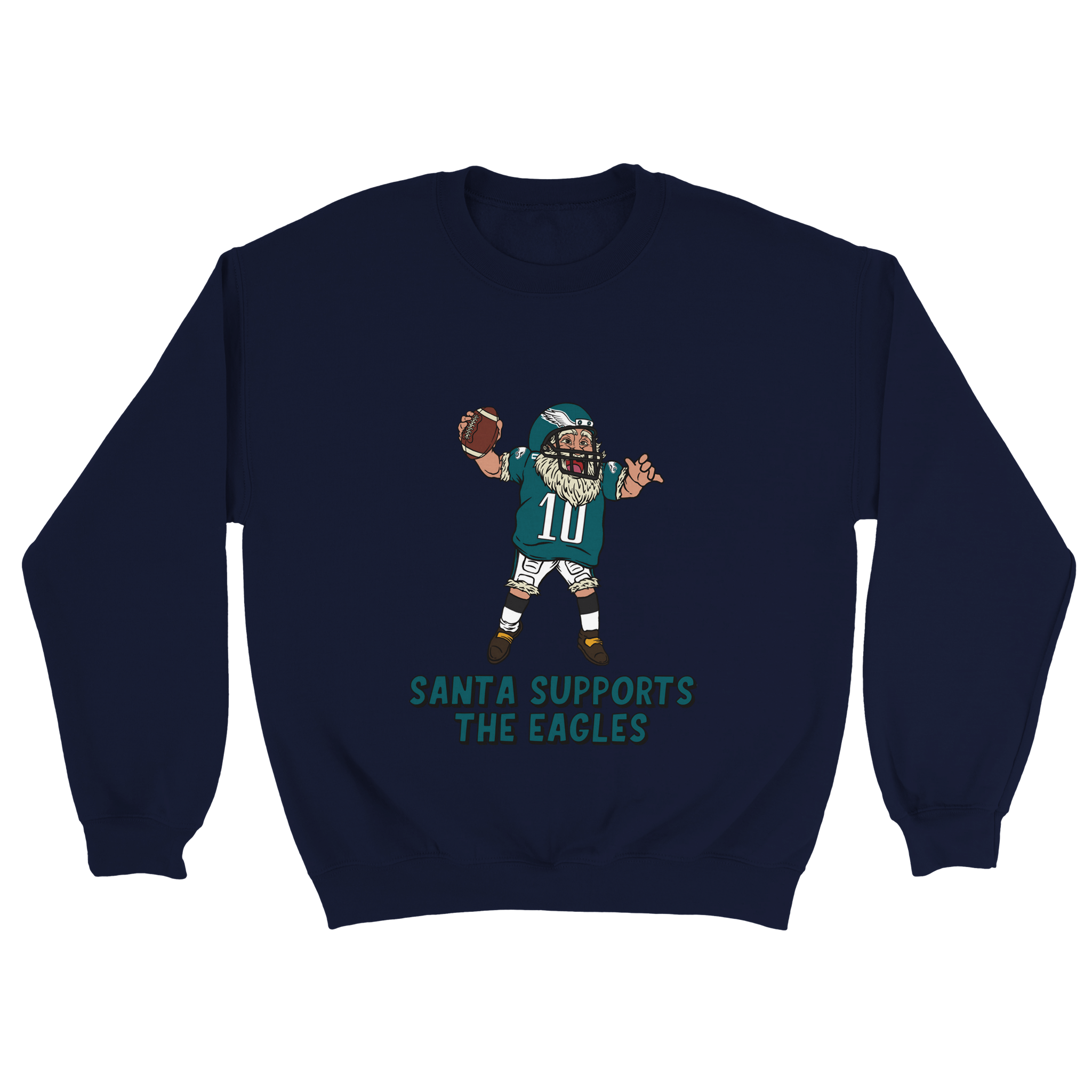 Philadelphia Eagles Unisex Crewneck Santa Sweatshirt