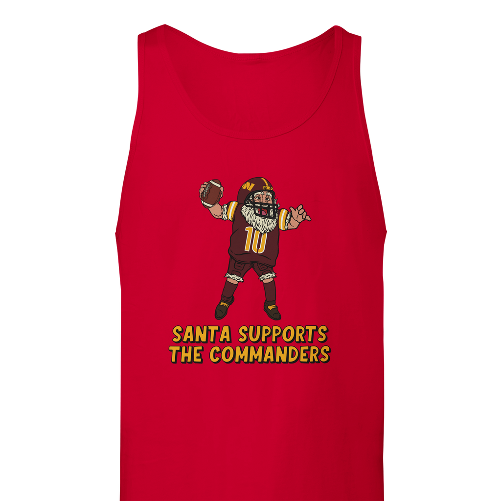 Washington Commanders Unisex Santa Tank Top