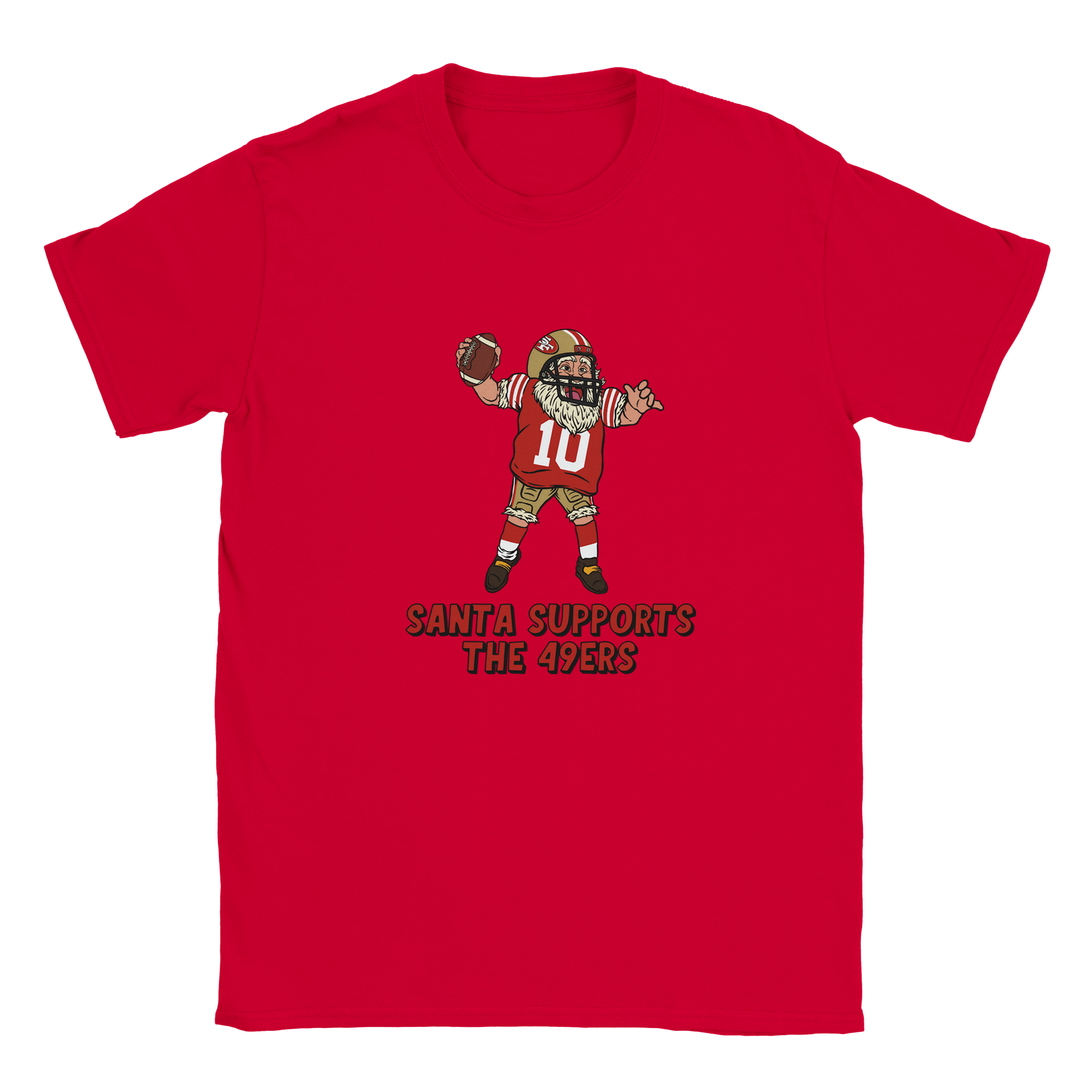 San Francisco 49ers Kids Crewneck Santa T-shirt