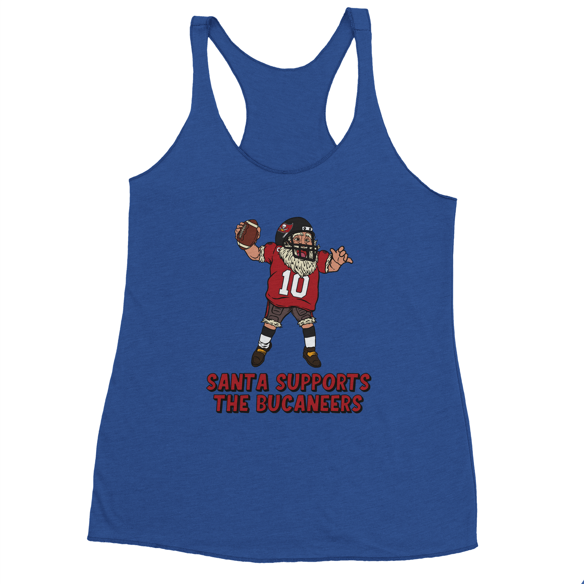 Tampa Bay Buccaneers Women's Racerback Santa Tank Top