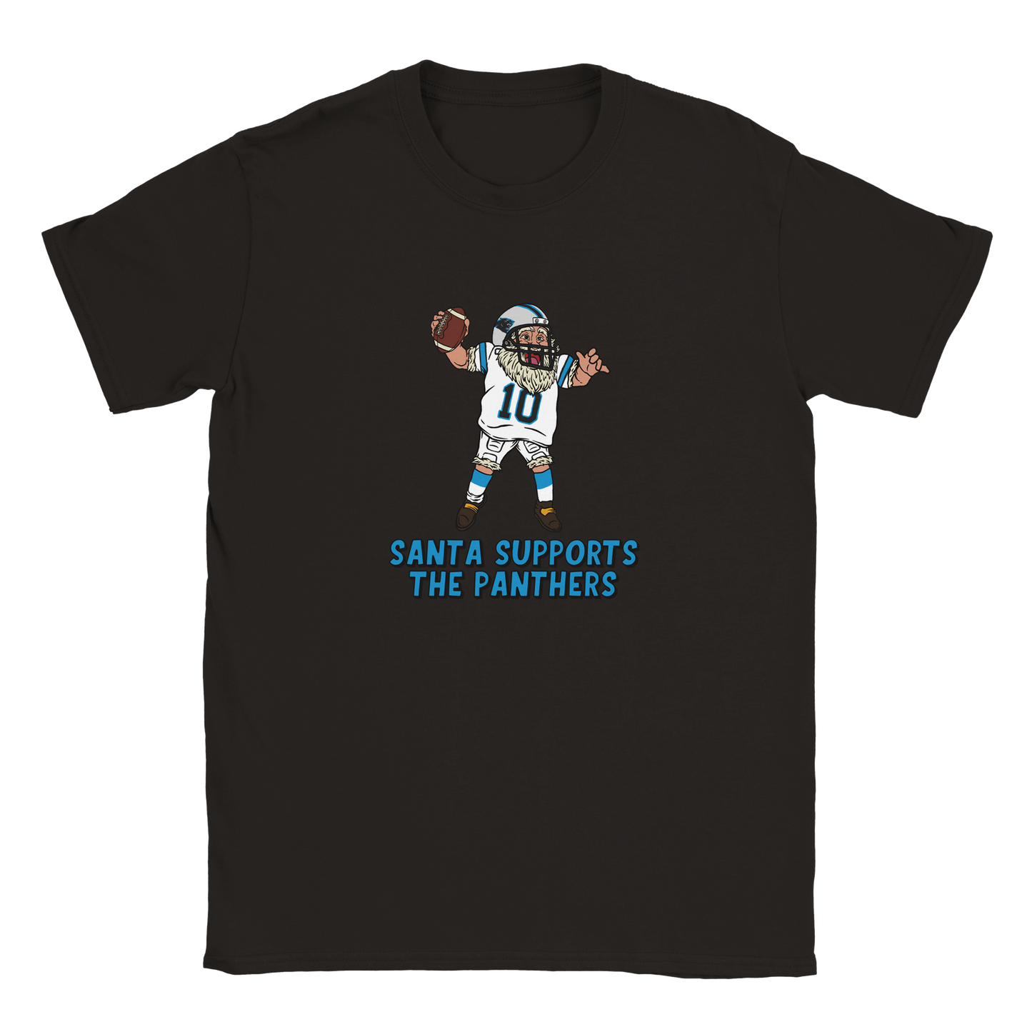 Carolina Panthers Kids Crewneck Santa T-shirt