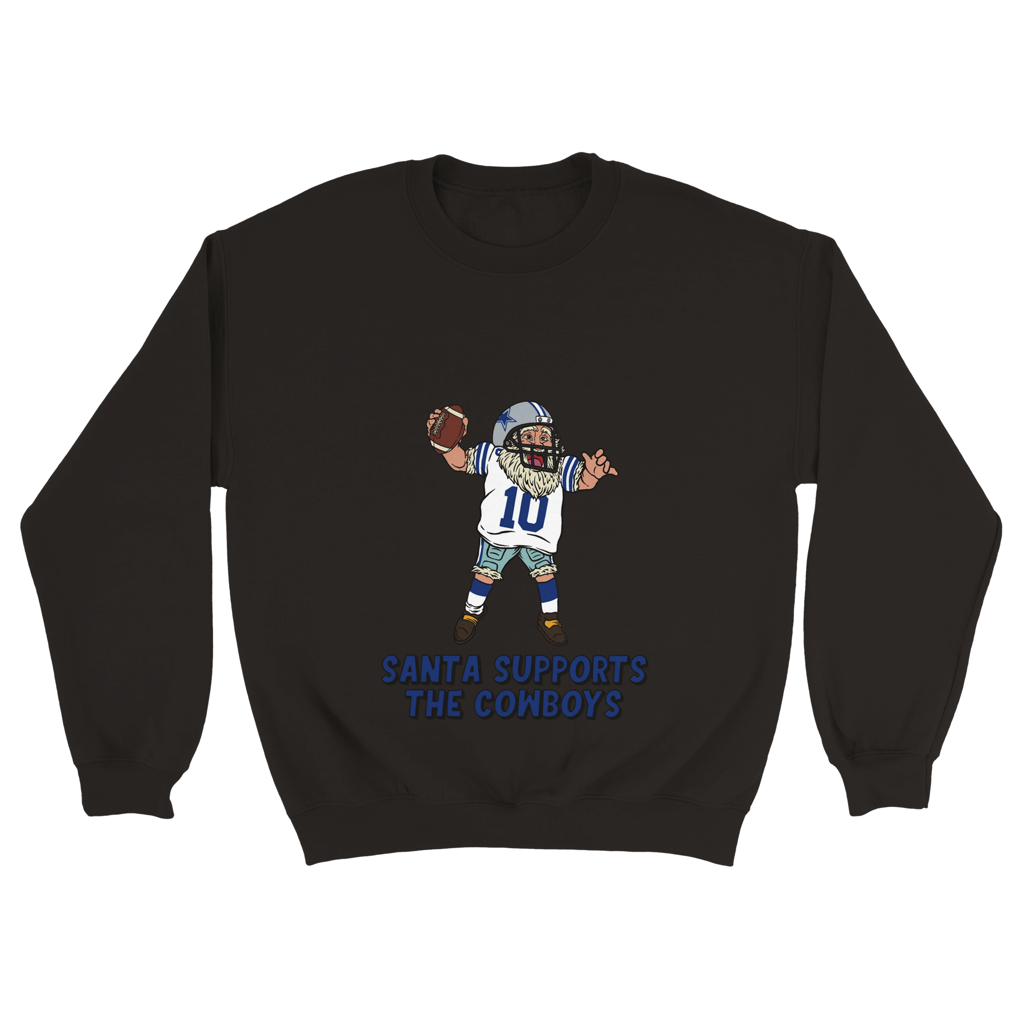 Dallas Cowboys Unisex Crewneck Santa Sweatshirt