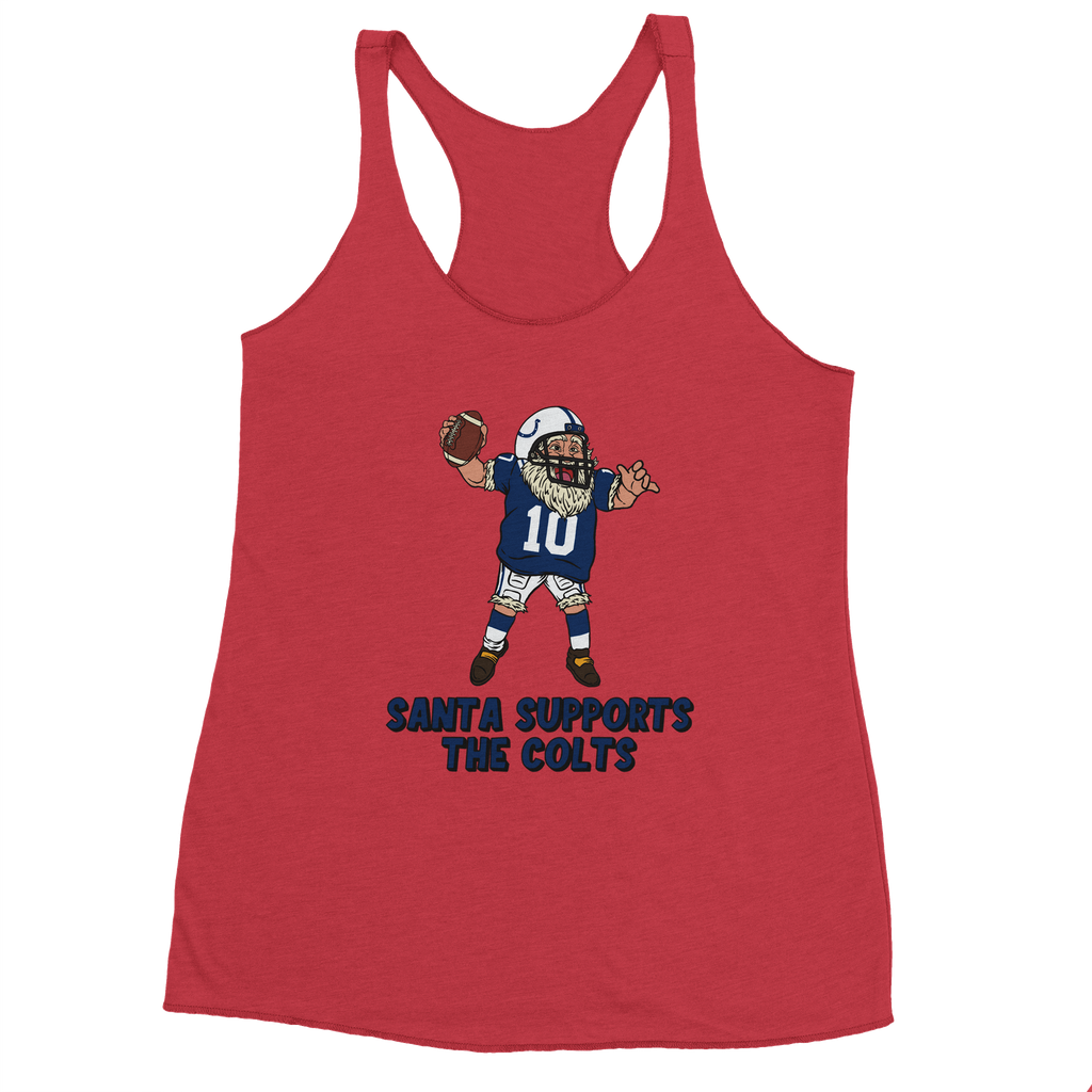 Indianapolis Colts Women's Racerback Santa Tank Top