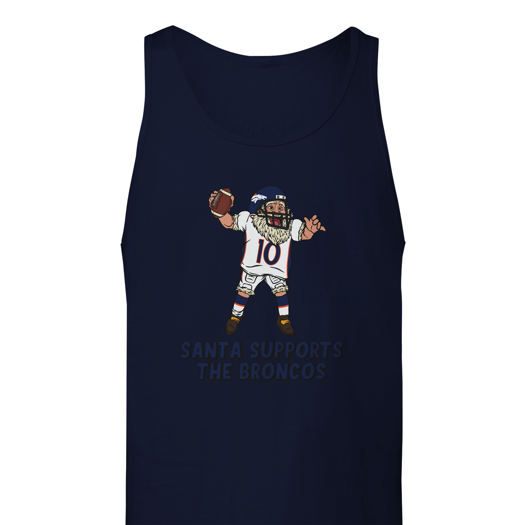 Denver Broncos Unisex Santa Tank Top
