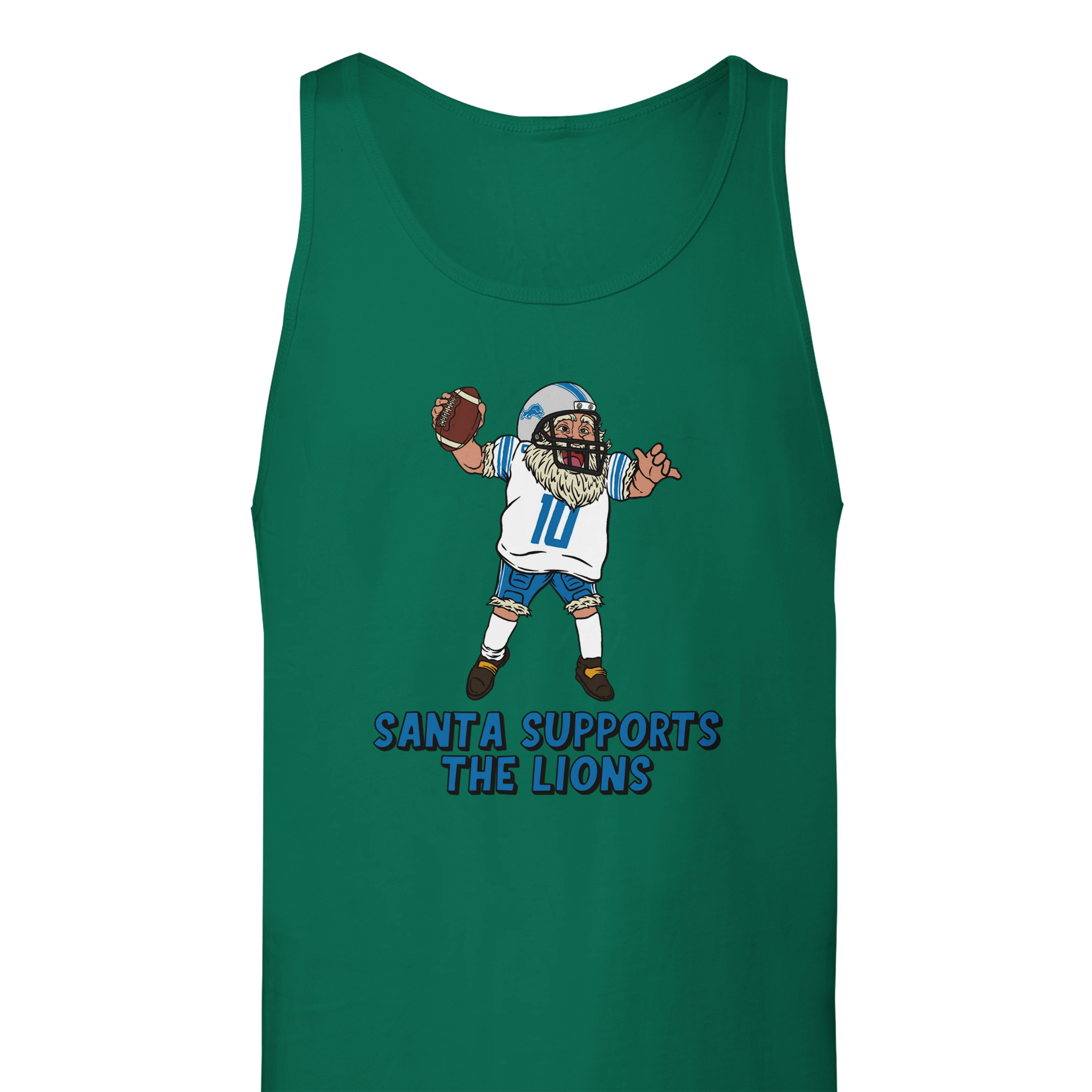 Detroit Lions Unisex Santa Tank Top