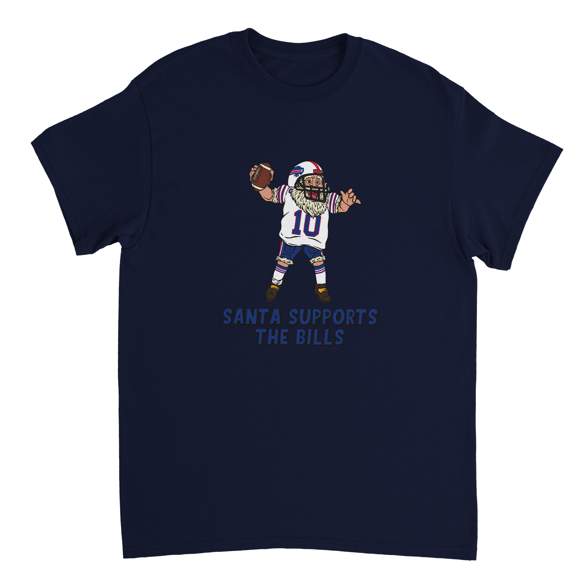 Buffalo Bills Unisex Crewneck Santa T-shirt
