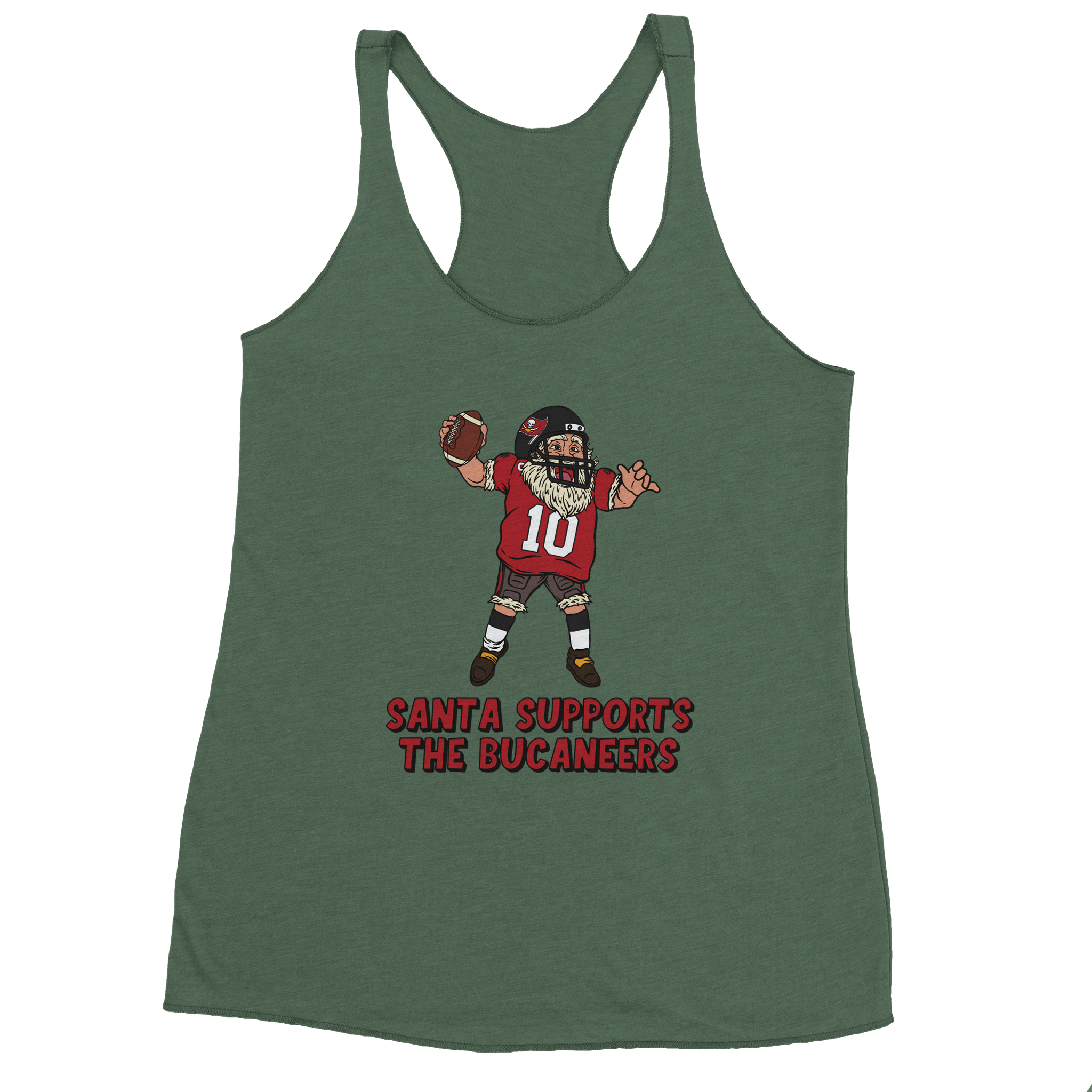 Tampa Bay Buccaneers Women's Racerback Santa Tank Top