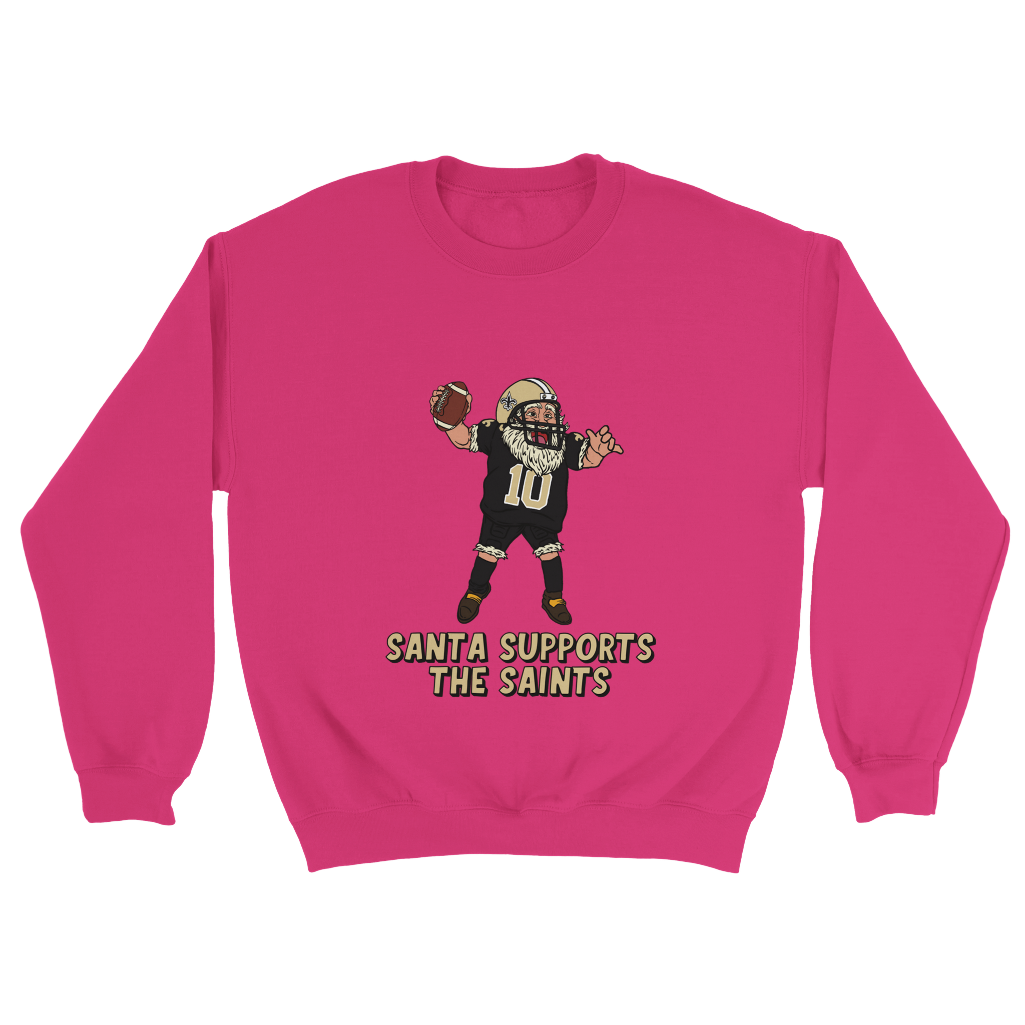 New Orleans Saints Unisex Crewneck Santa Sweatshirt