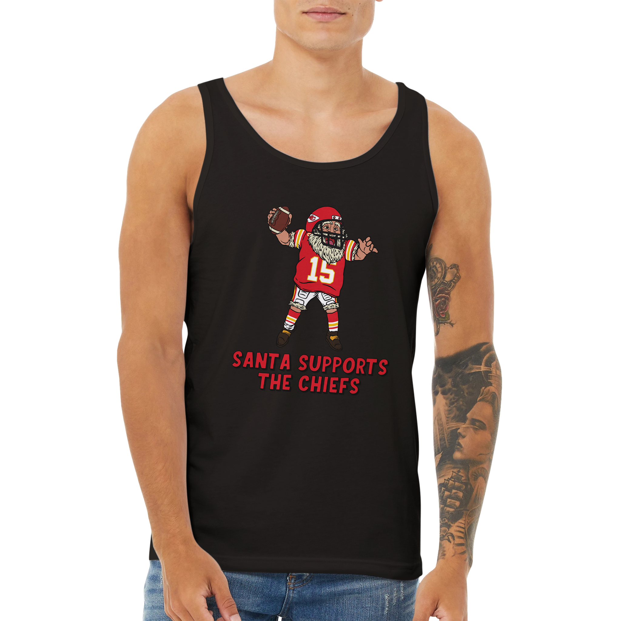 Kansas City Chiefs Unisex Santa Tank Top